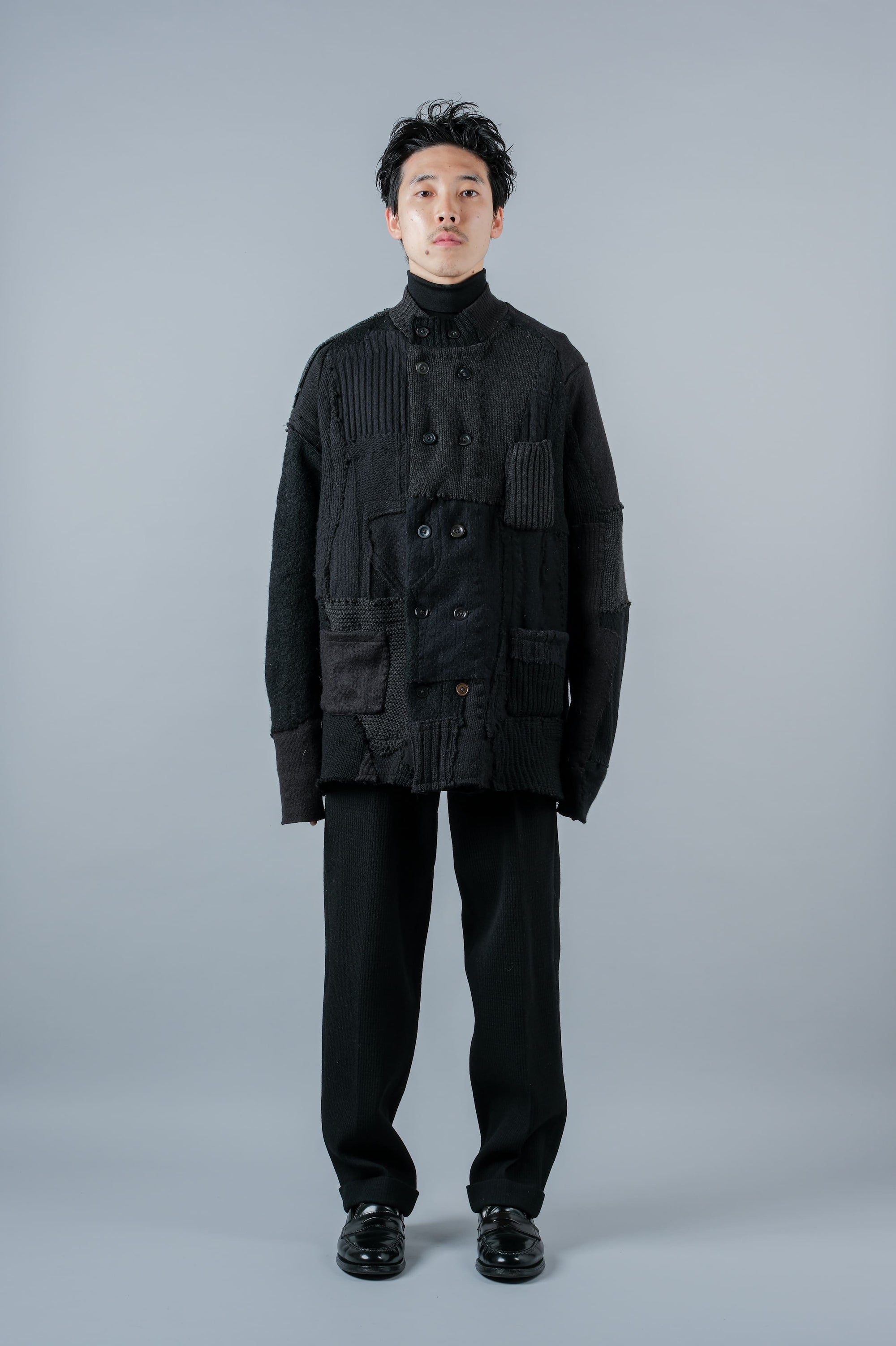 ［PROPOSITION］German & French Wool Fabric Double Breasted Knit Jacket