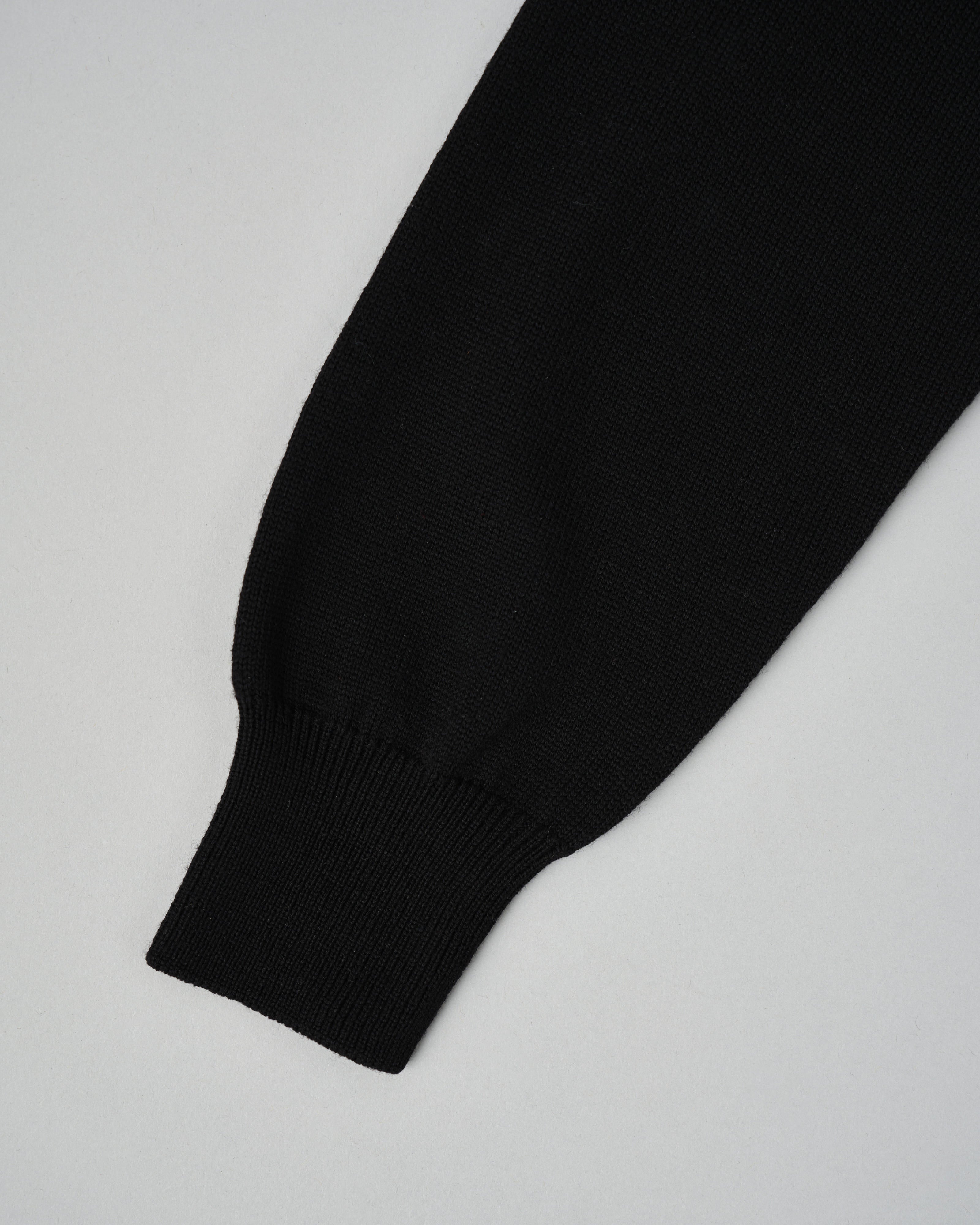 【~90’s】Old LONGCHAMP Merino Wool Patterned L/S Knit Polo Shirt Size.52