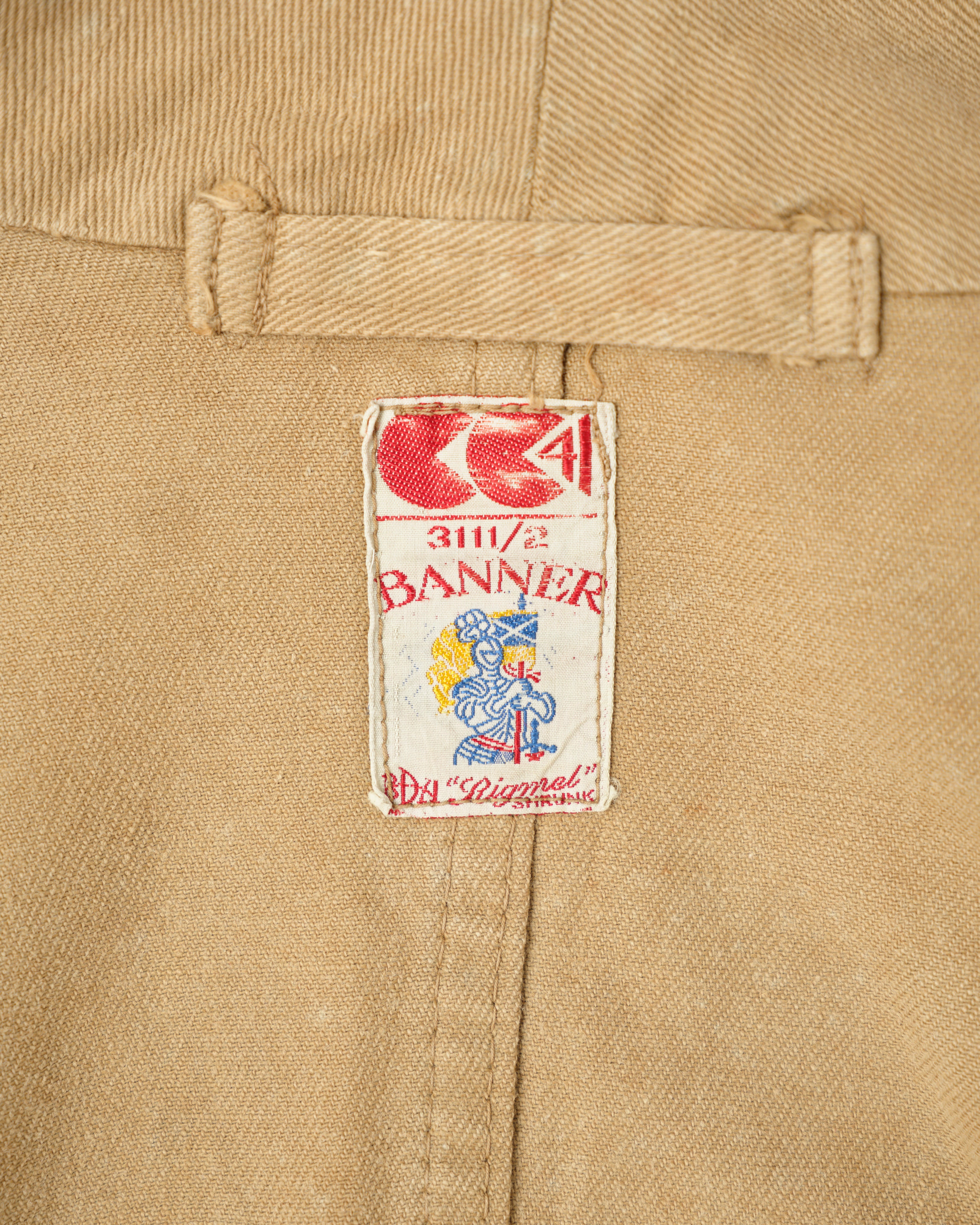 【~50's】British Vintage Khaki Cotton Drill Work Coat "CC41"