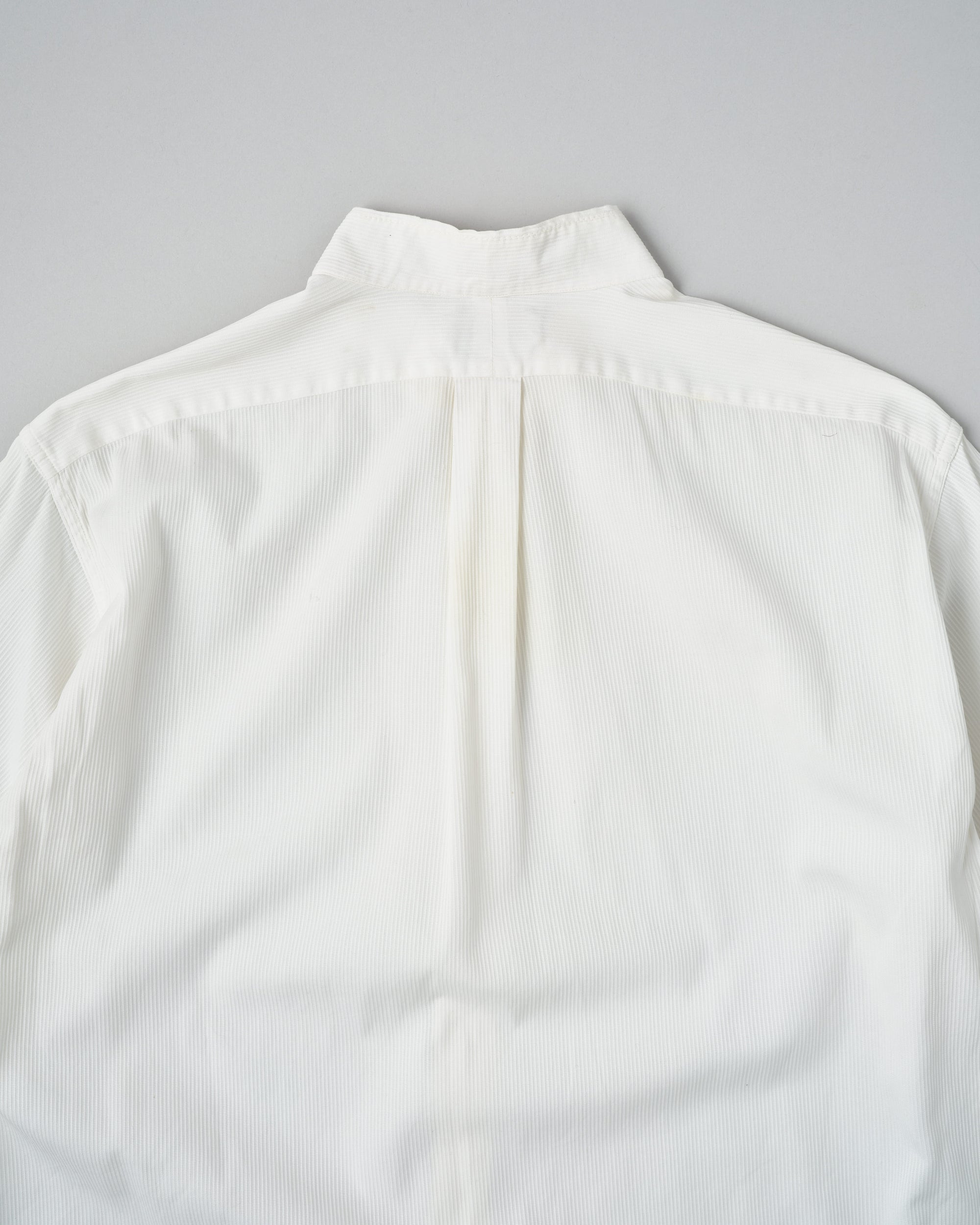 ［~40's］French Vintage White Cotton Stand Collar Shirt "Belle Jardiniere"