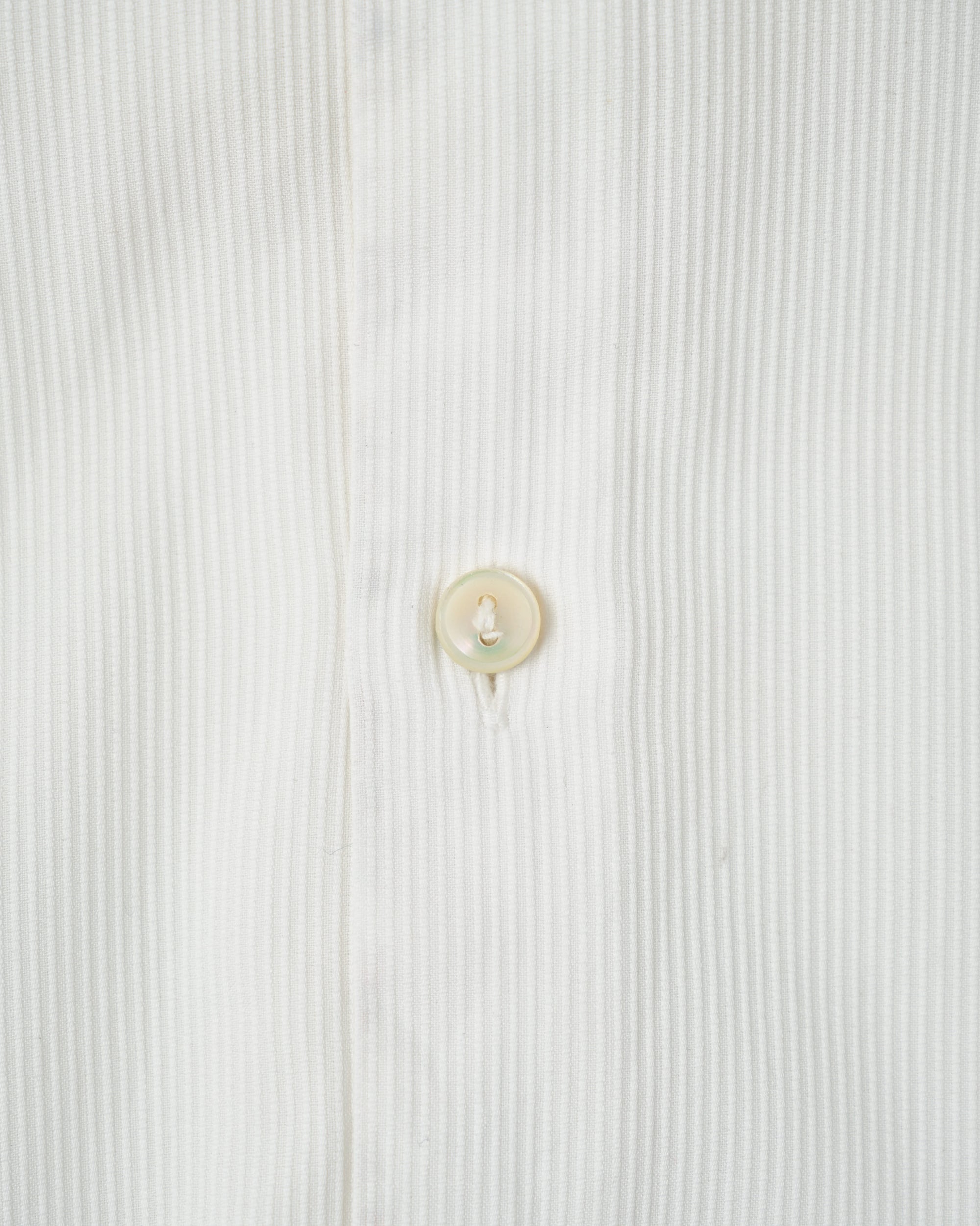 ［~40's］French Vintage White Cotton Stand Collar Shirt "Belle Jardiniere"