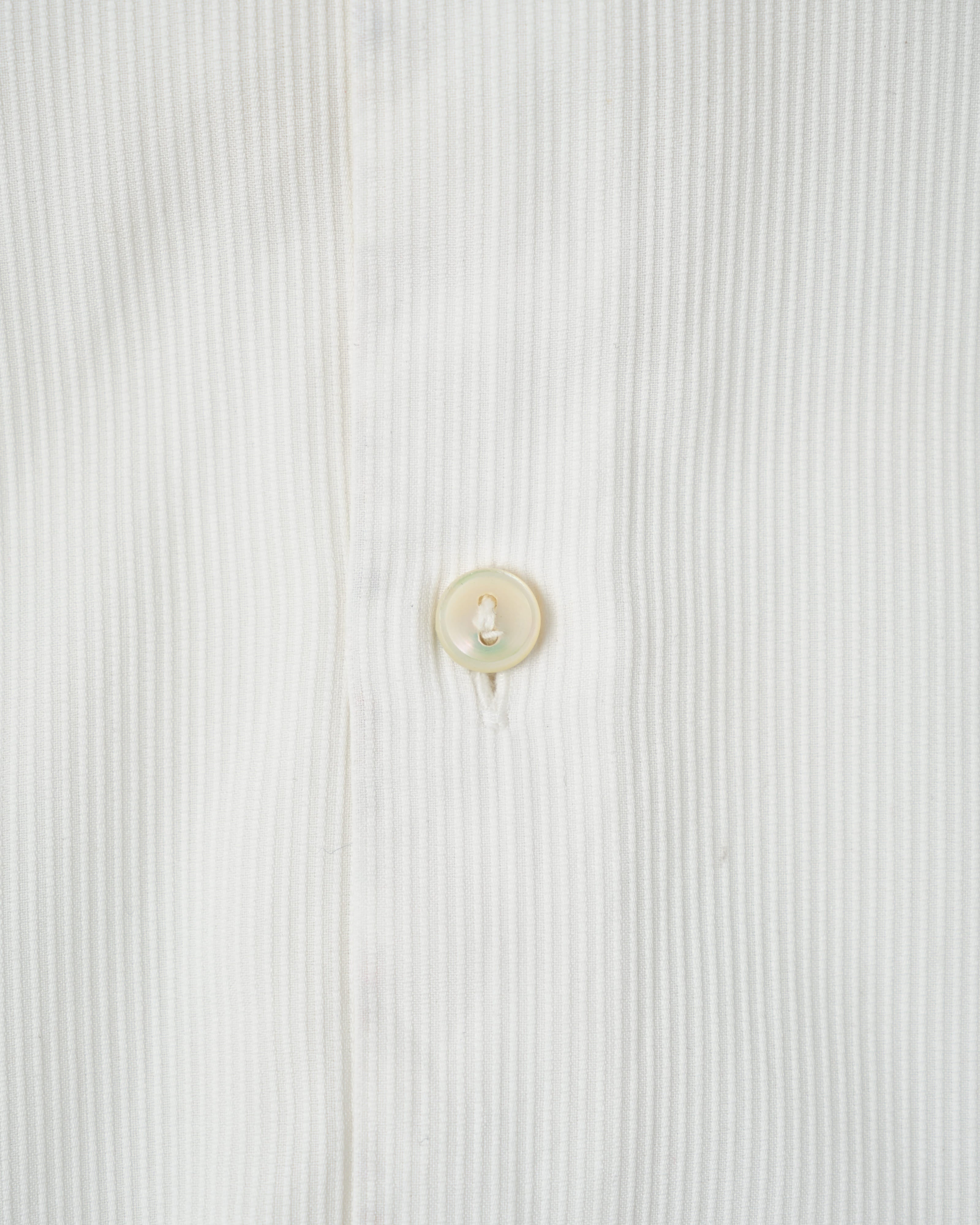 [~ 40's] ผ้าฝ้ายสีขาววินเทจฝรั่งเศสเสื้อคอปก "Belle Jardiniere"