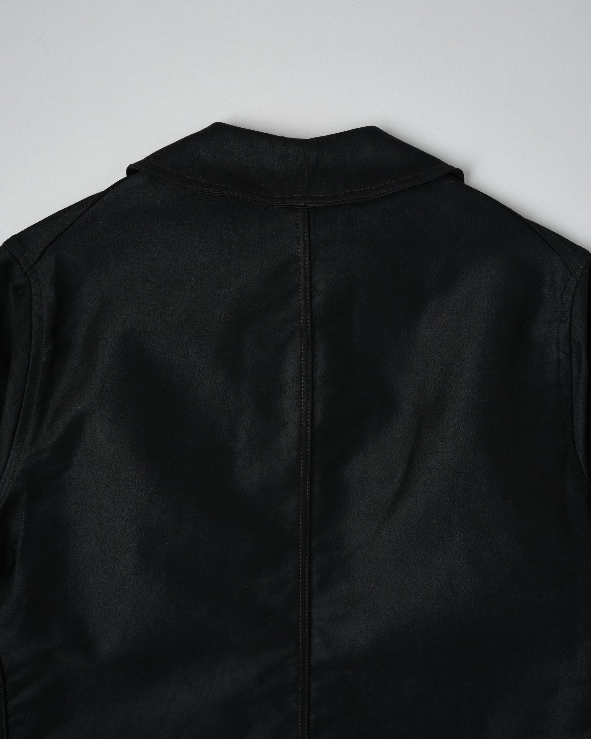 ［~30’s］French Vintage Black Moleskin Work Jacket