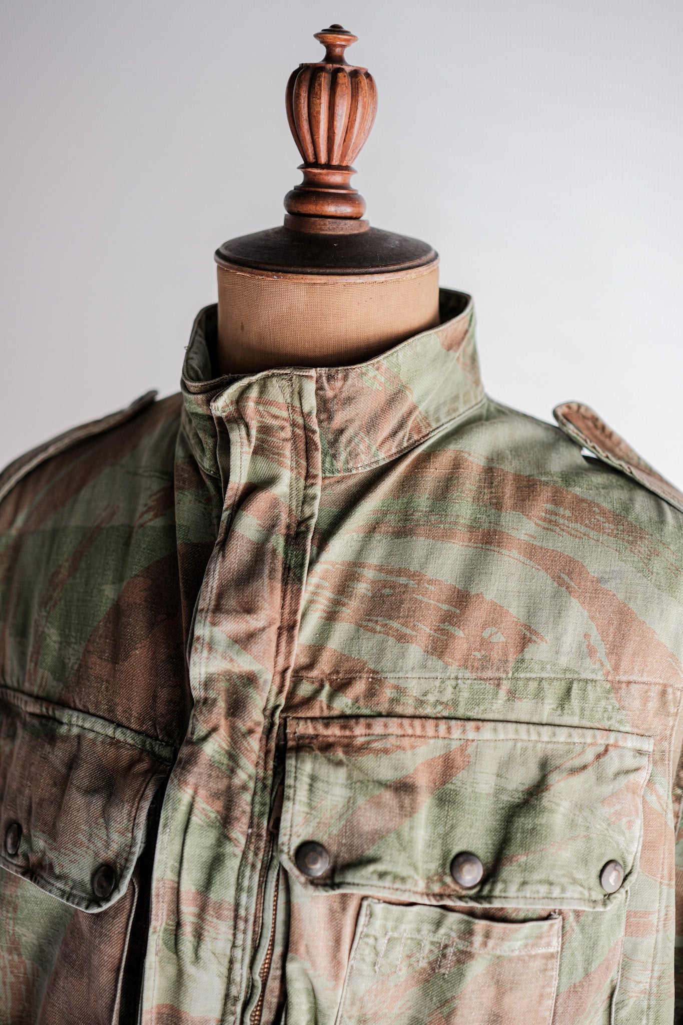 50's】French Army TAP47/53 Lizard Camouflage Paratrooper Jacket Size.