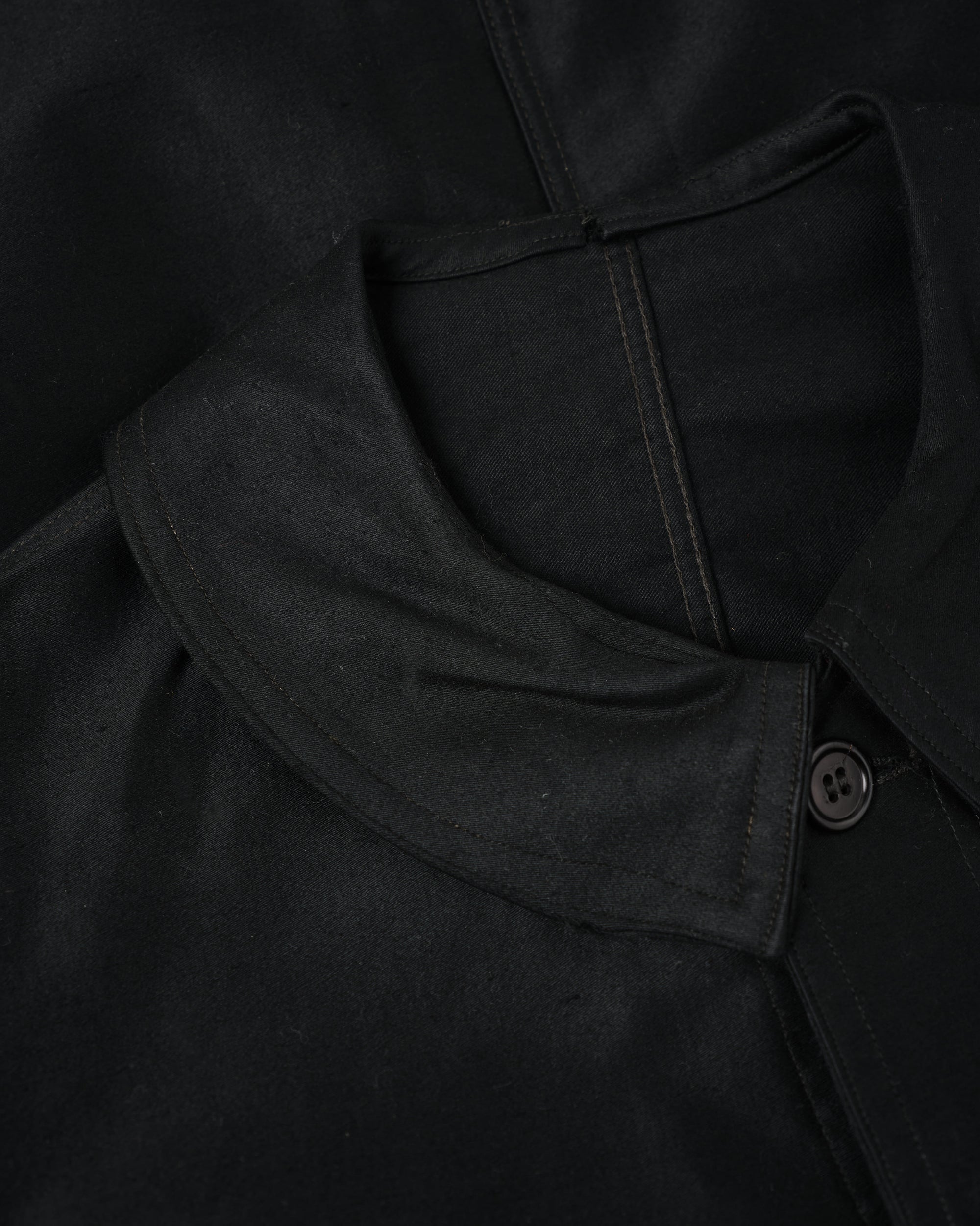 ［~30’s］French Vintage Black Moleskin Work Jacket
