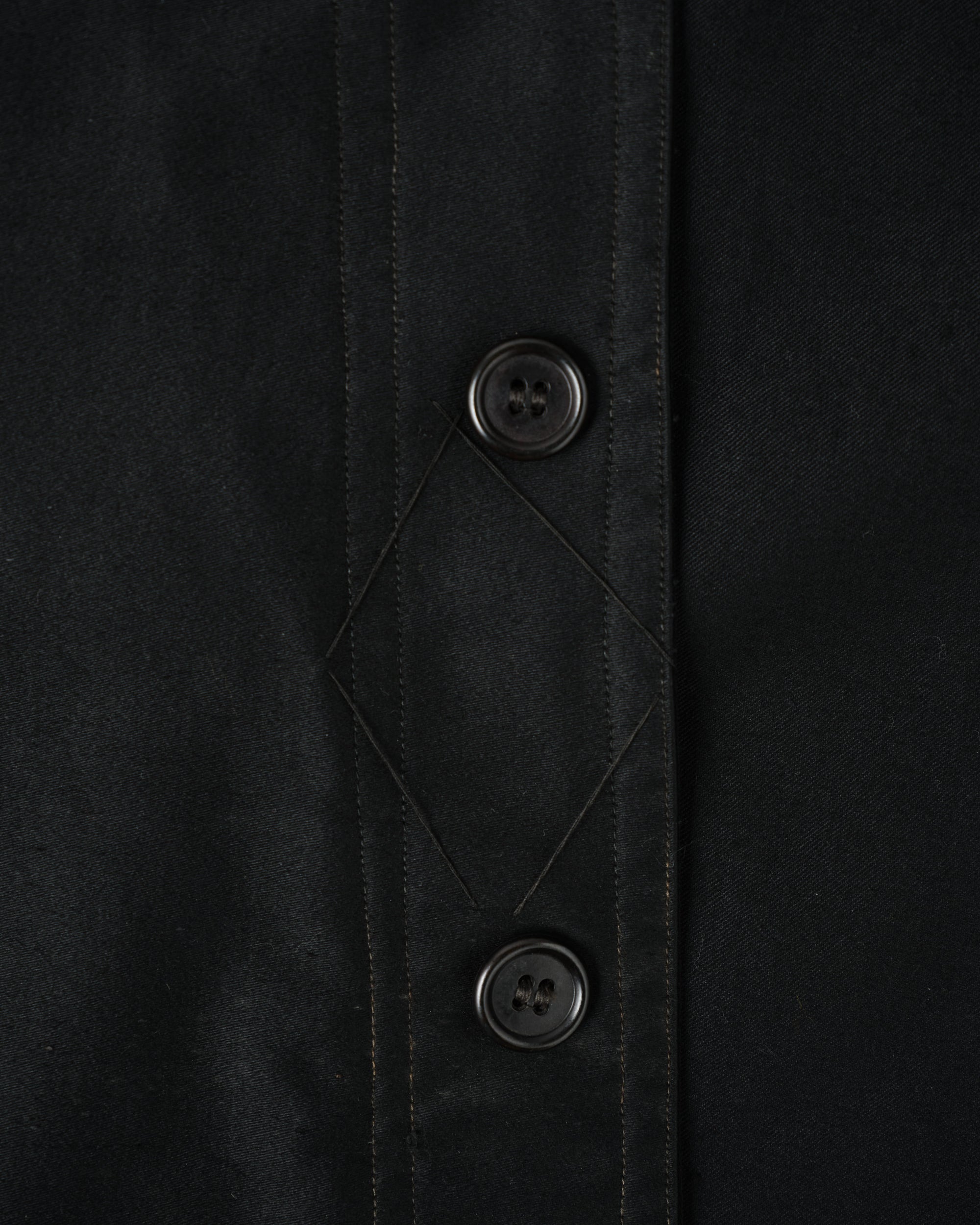 ［~30’s］French Vintage Black Moleskin Work Jacket