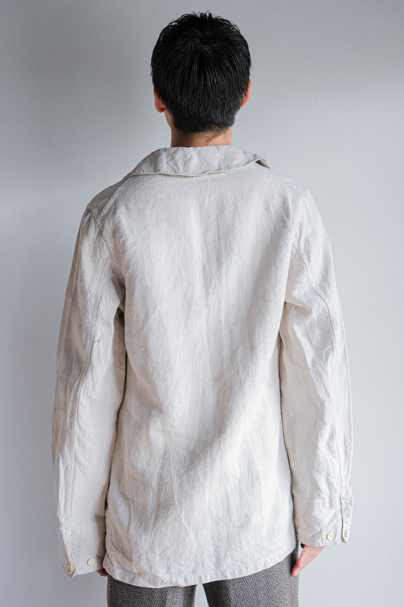 ［~30's］French Navy Linen Sailor Work Smock Size.B4 "Marine Nationale"