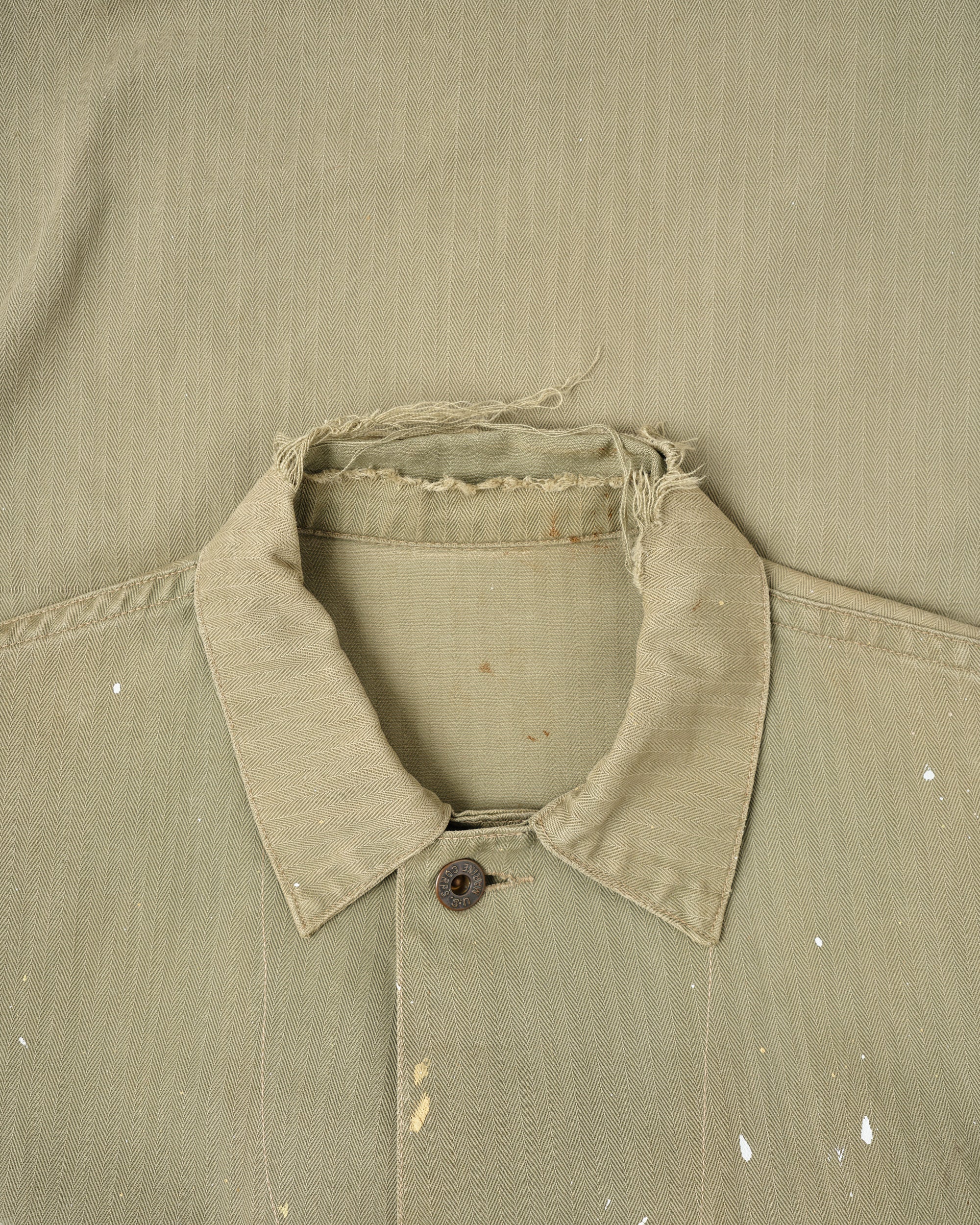 【~40's】WWⅡ U.S.M.C P-41 HBT Utility Jacket "Crazy Paint"