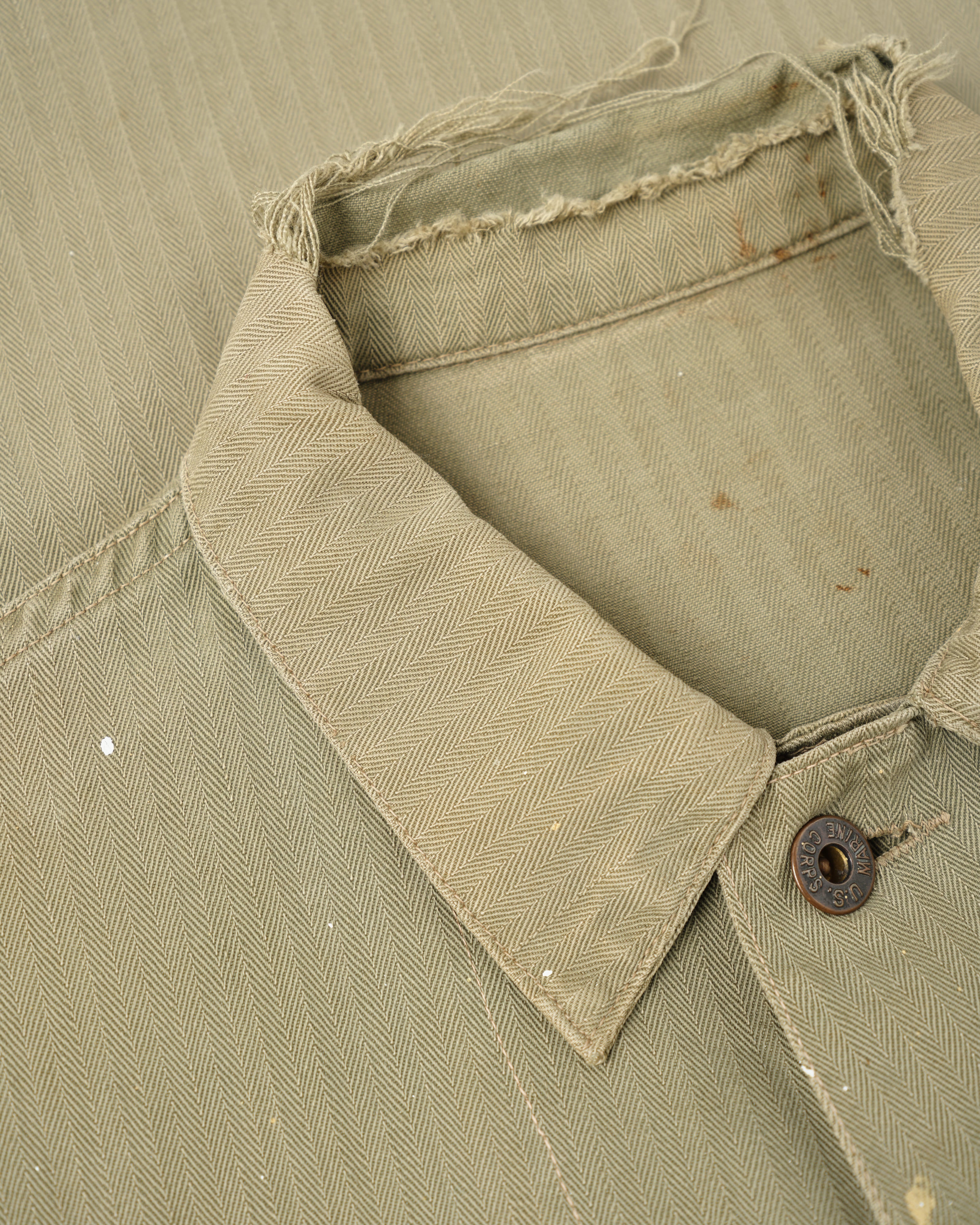 【~40's】WWⅡ U.S.M.C P-41 HBT Utility Jacket "Crazy Paint"