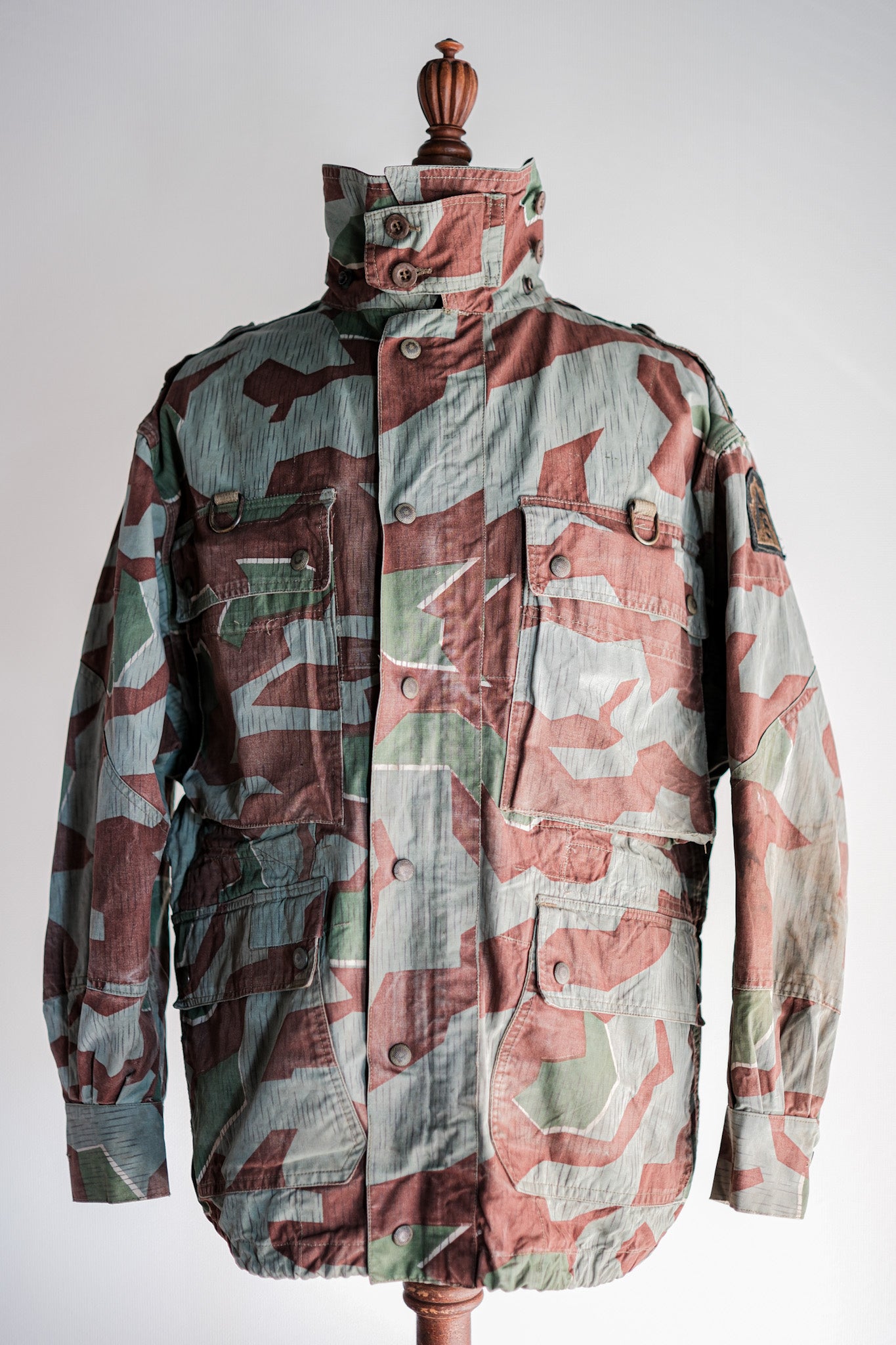 [~ 50 년대] 독일군 파편 위장 낙하산 낙하산 재킷