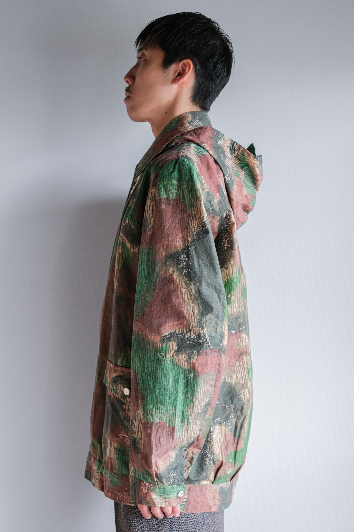 [~ 60's] Czechoslovakian Army Sumpfmster Pattern Camouflage Jacket with Hood "Localmade"