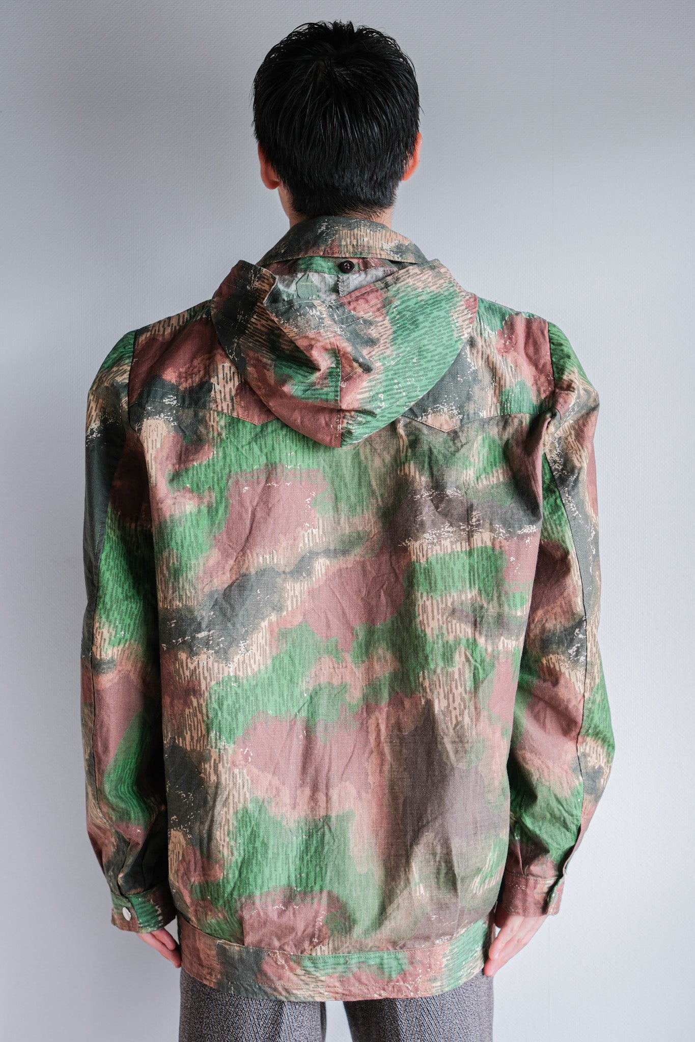 ［~60's］Czechoslovakian Army Sumpfmuster Pattern Camouflage Jacket With Hood "Localmade"