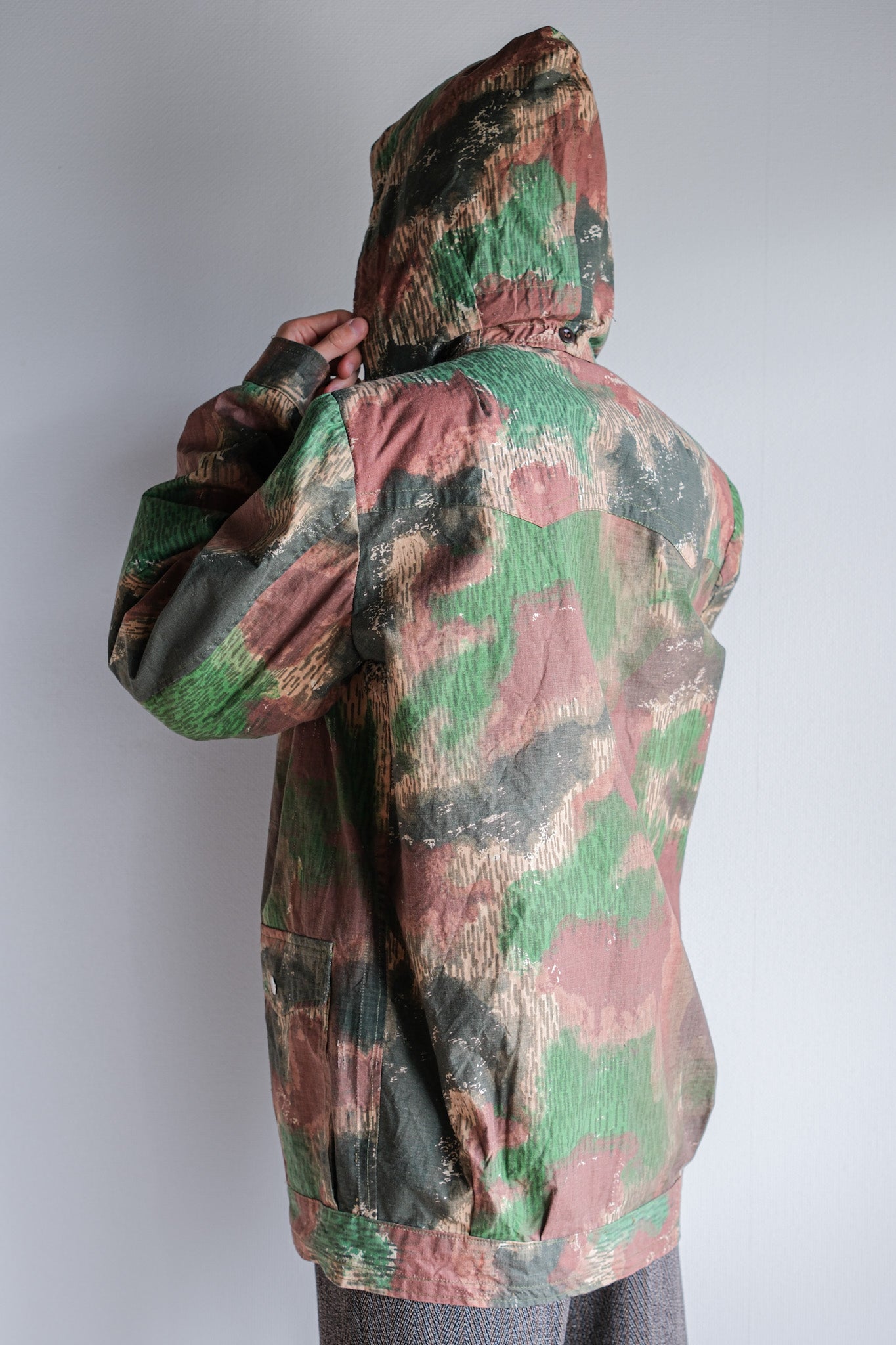 [~ 60's] Czechoslovakian Army Sumpfmster Pattern Camouflage Jacket with Hood "Localmade"