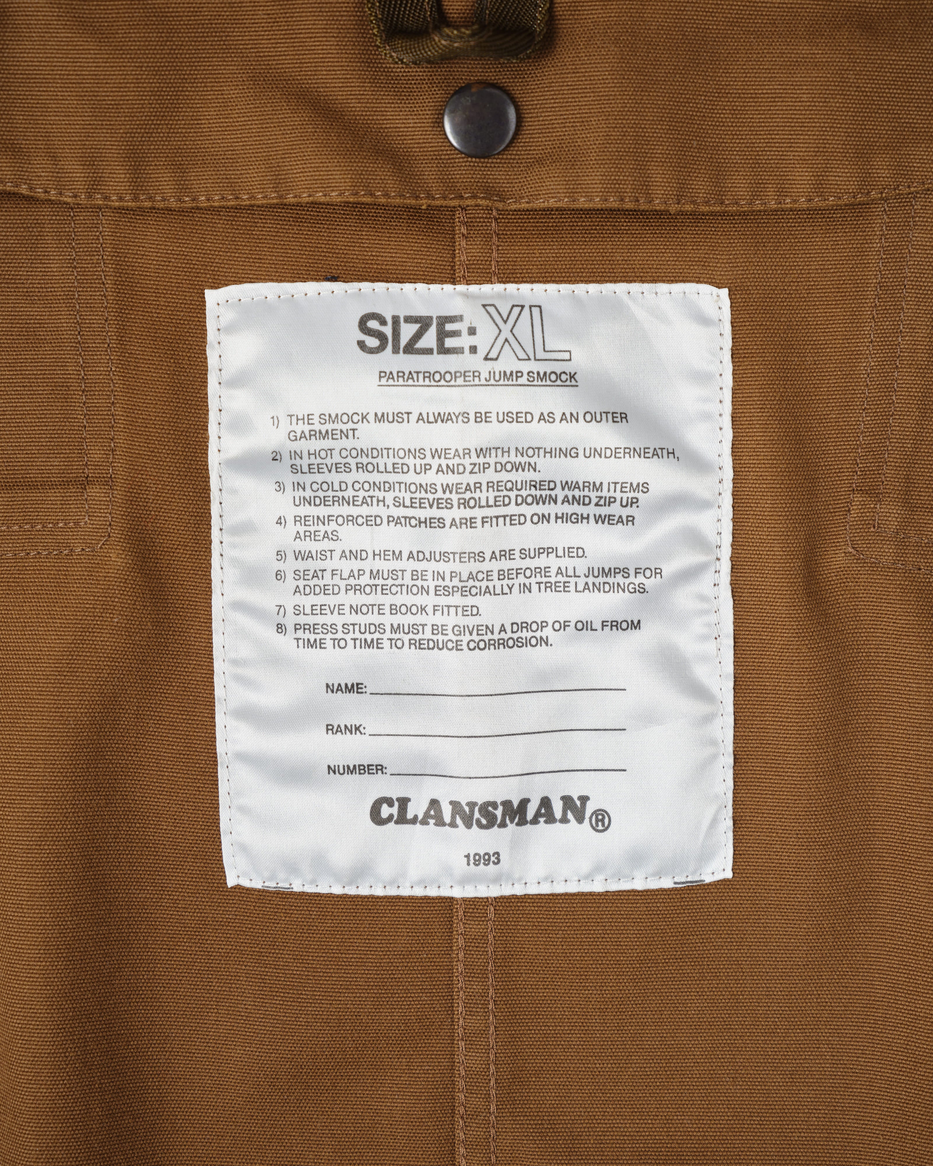 【~90's】South African Defence Force Paratrooper Jump Smock Size.XL