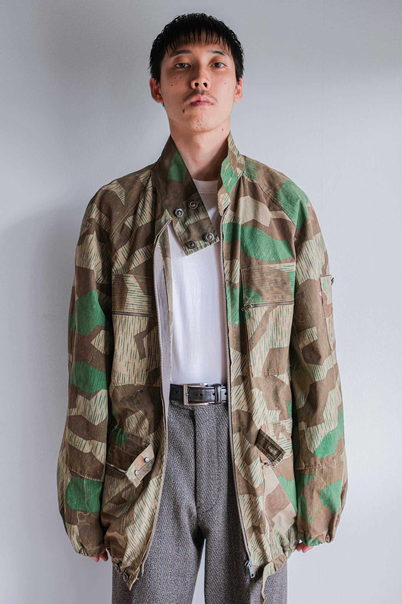 [~ 60's] German Vintage Splinter Camouflage Paratrooper Style Jacket