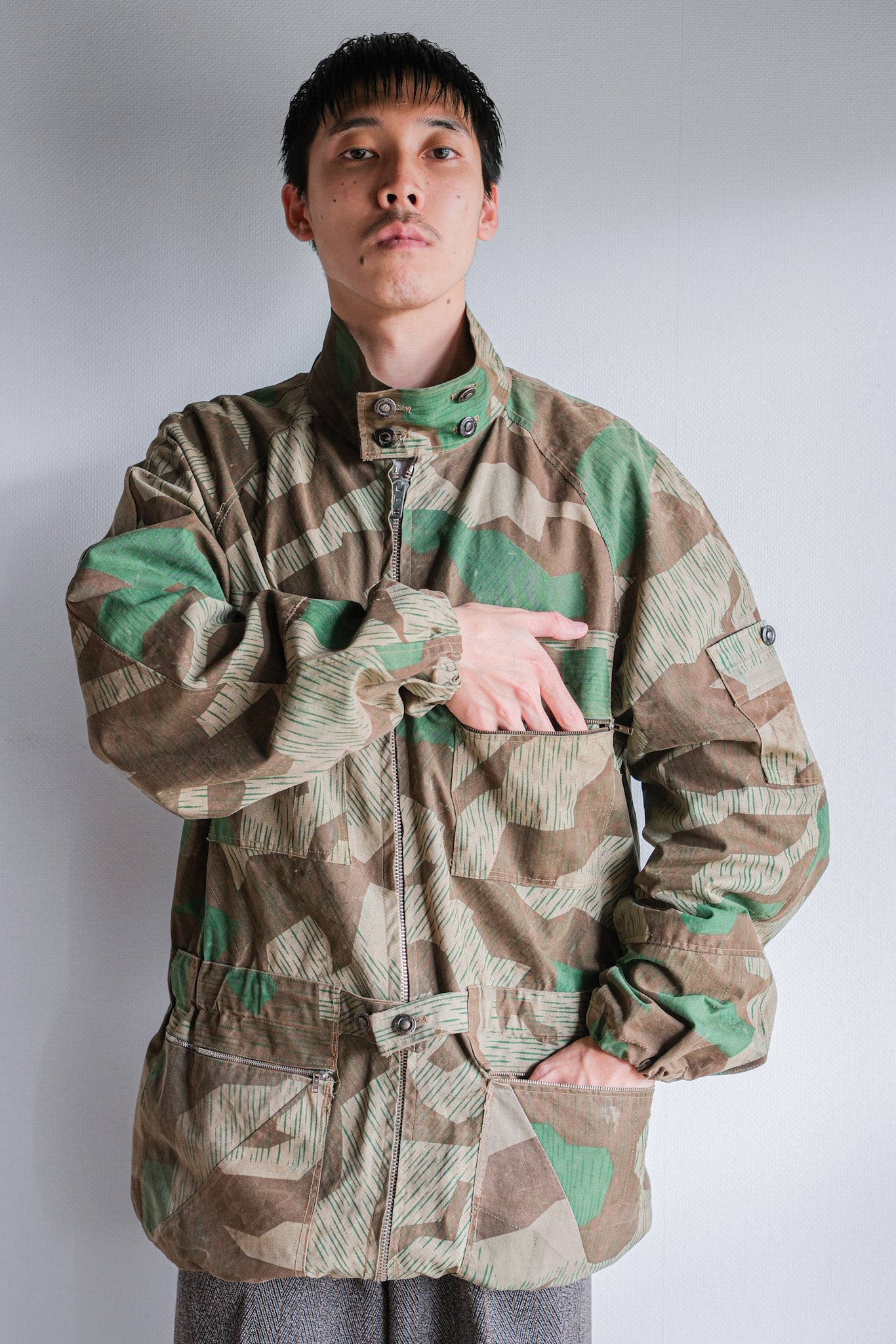 ［~60's］German Vintage Splinter Camouflage Paratrooper Style Jacket