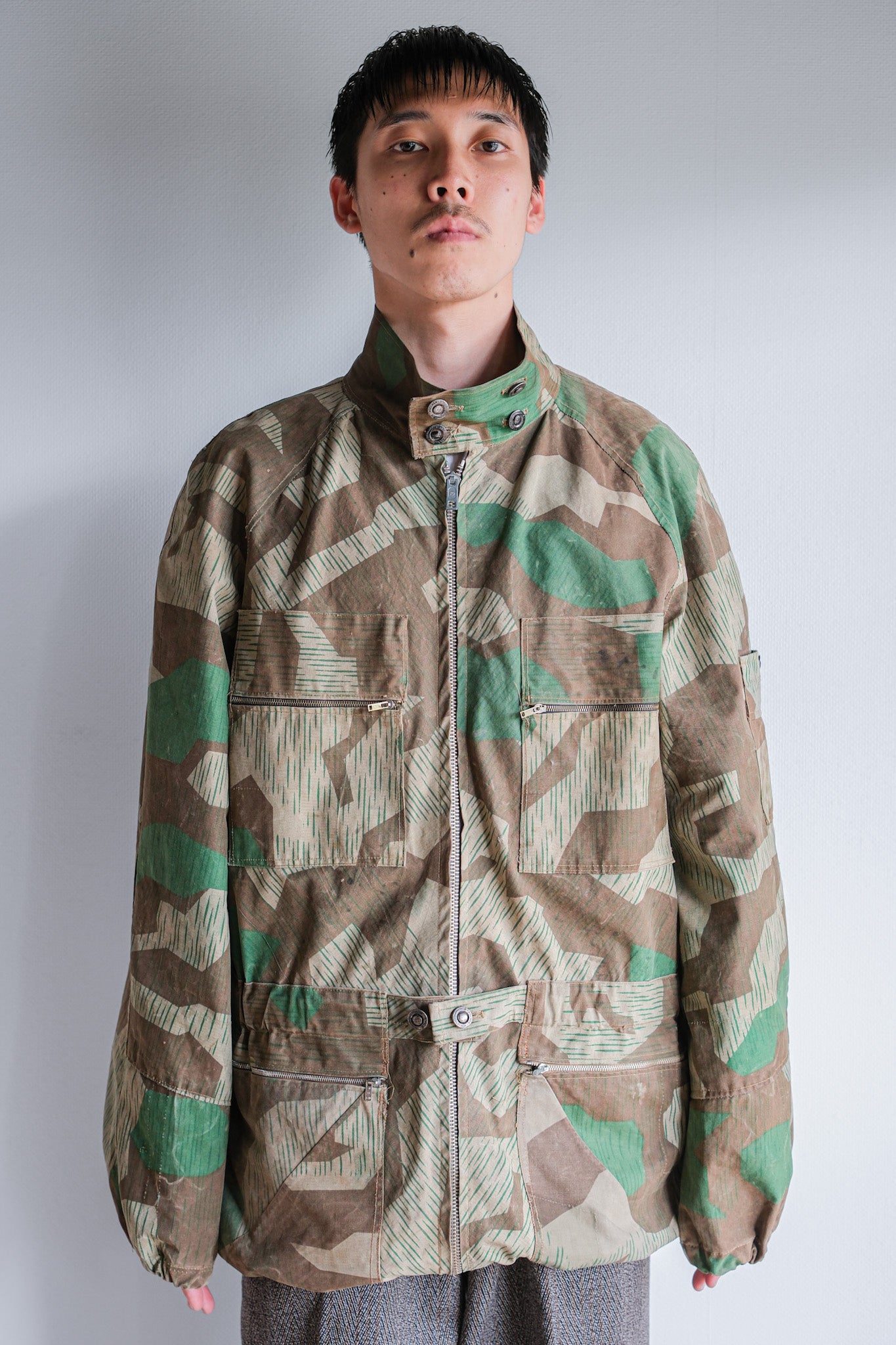 [~ 60's] German Vintage Splinter Camouflage Paratrooper Style Jacket