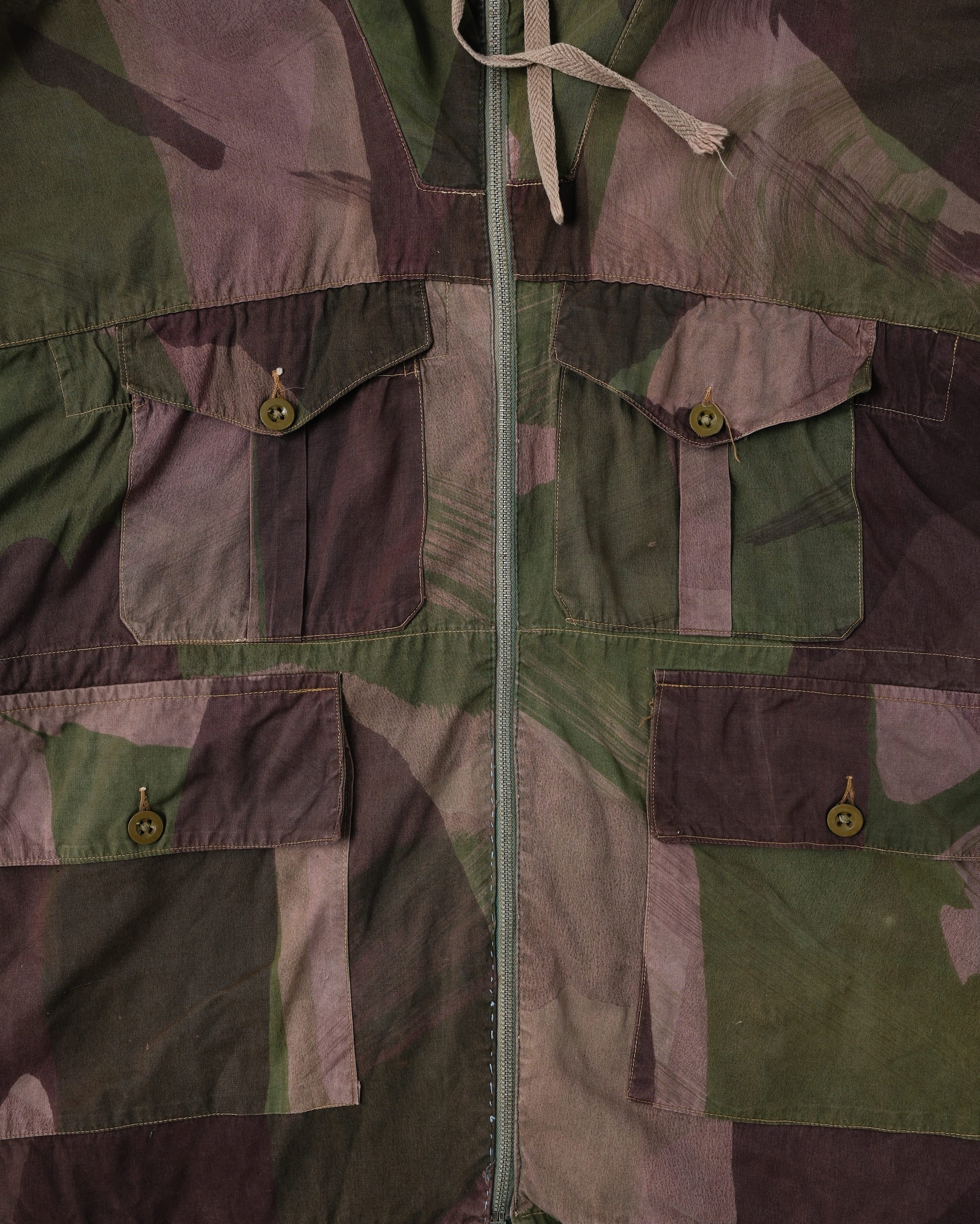 [~40's] WW II British Army Camouflage Windproof Smock Size.5 "SAS" "Modified"