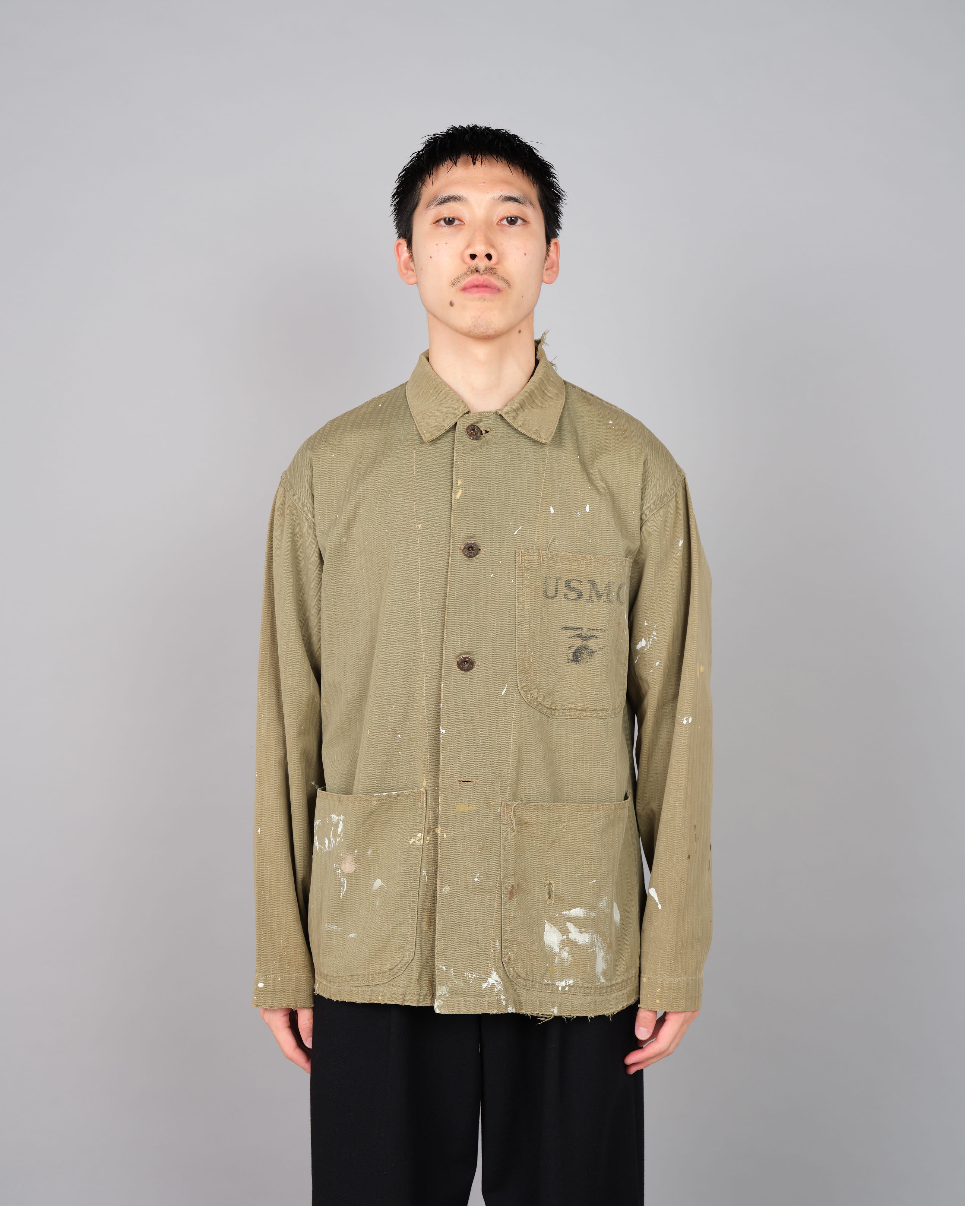 40's] WW II U.S.M.C P-41 HBT Utility Jacket 