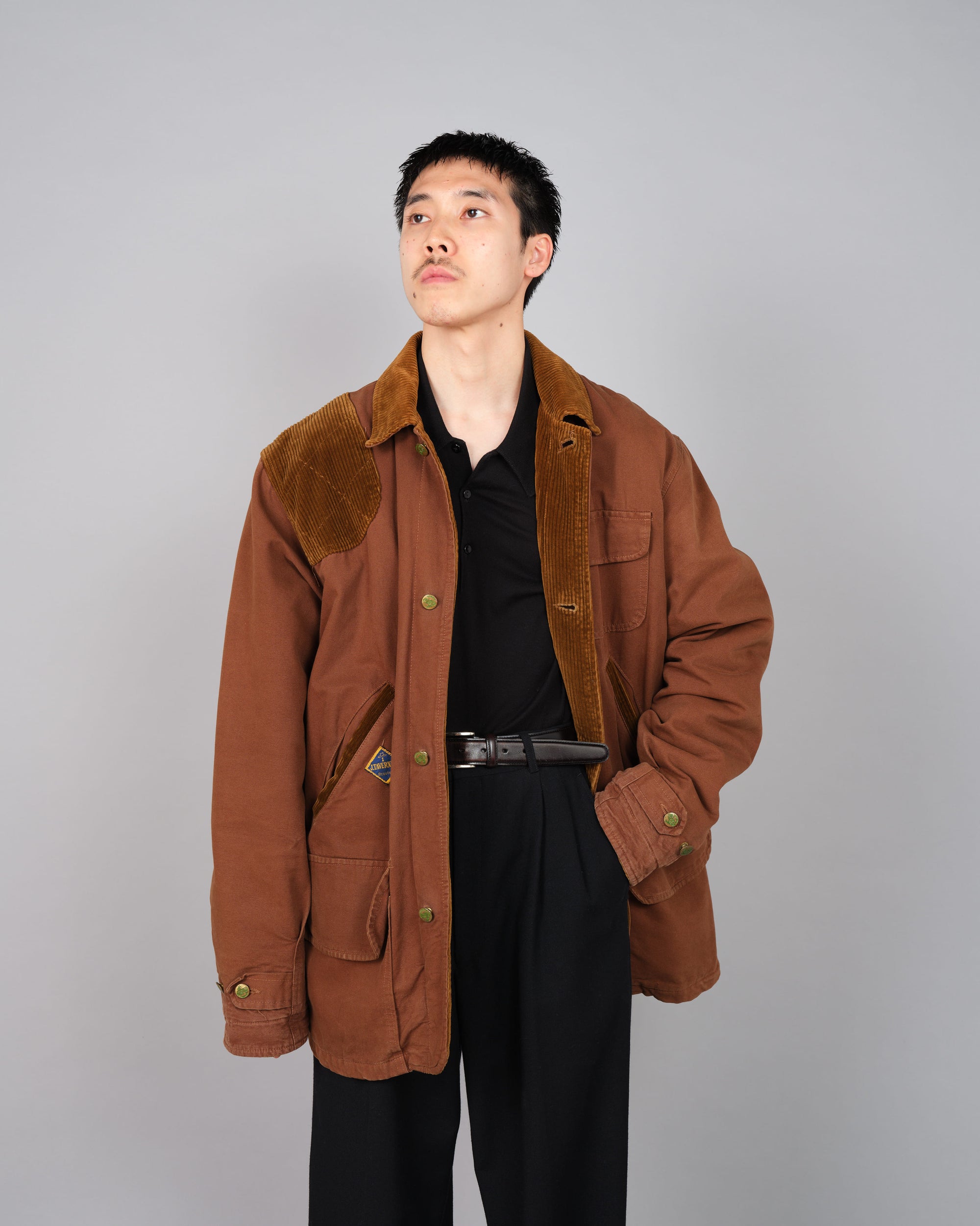 ［~80's］Old J.TAVERNITI Boa Lined Hunting Jacket Size.XL