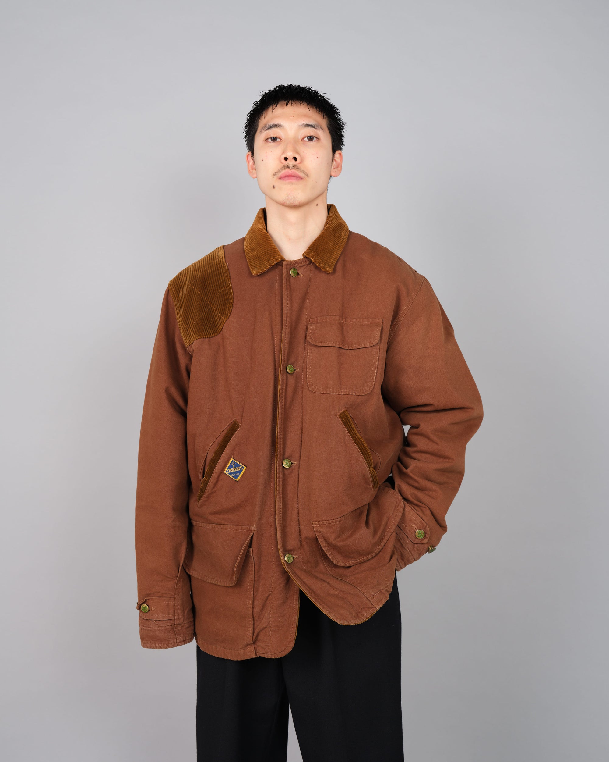 ［~80's］Old J.TAVERNITI Boa Lined Hunting Jacket Size.XL