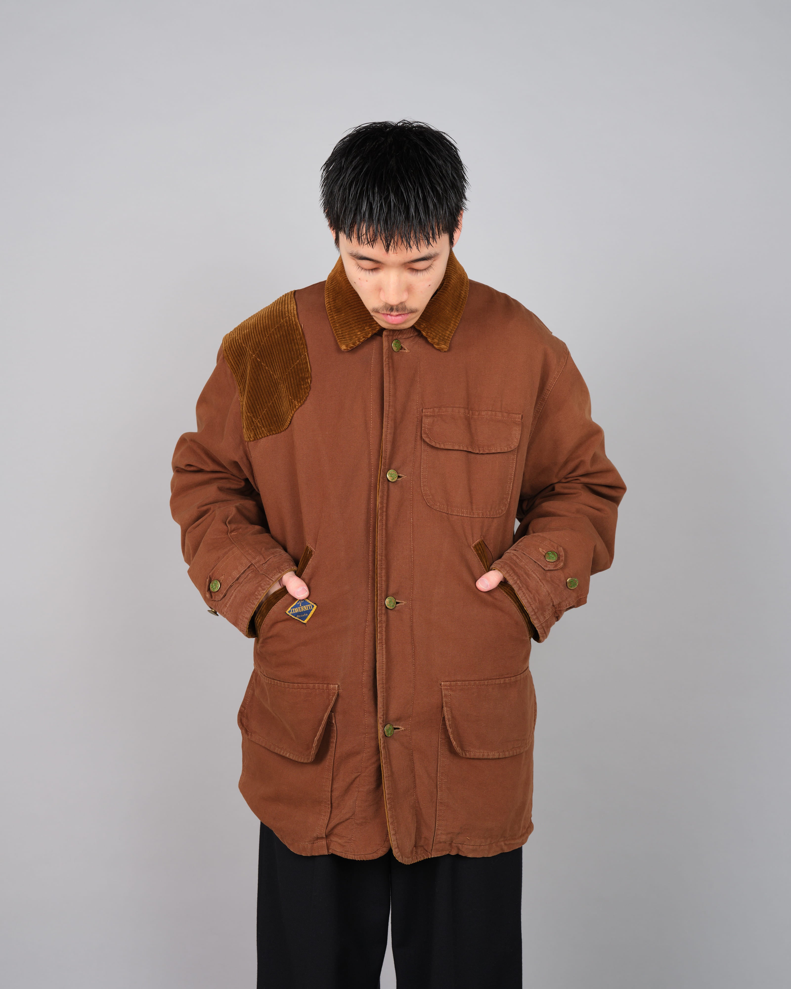 80's】Old J.TAVERNITI Boa Lined Hunting Jacket Size.XL