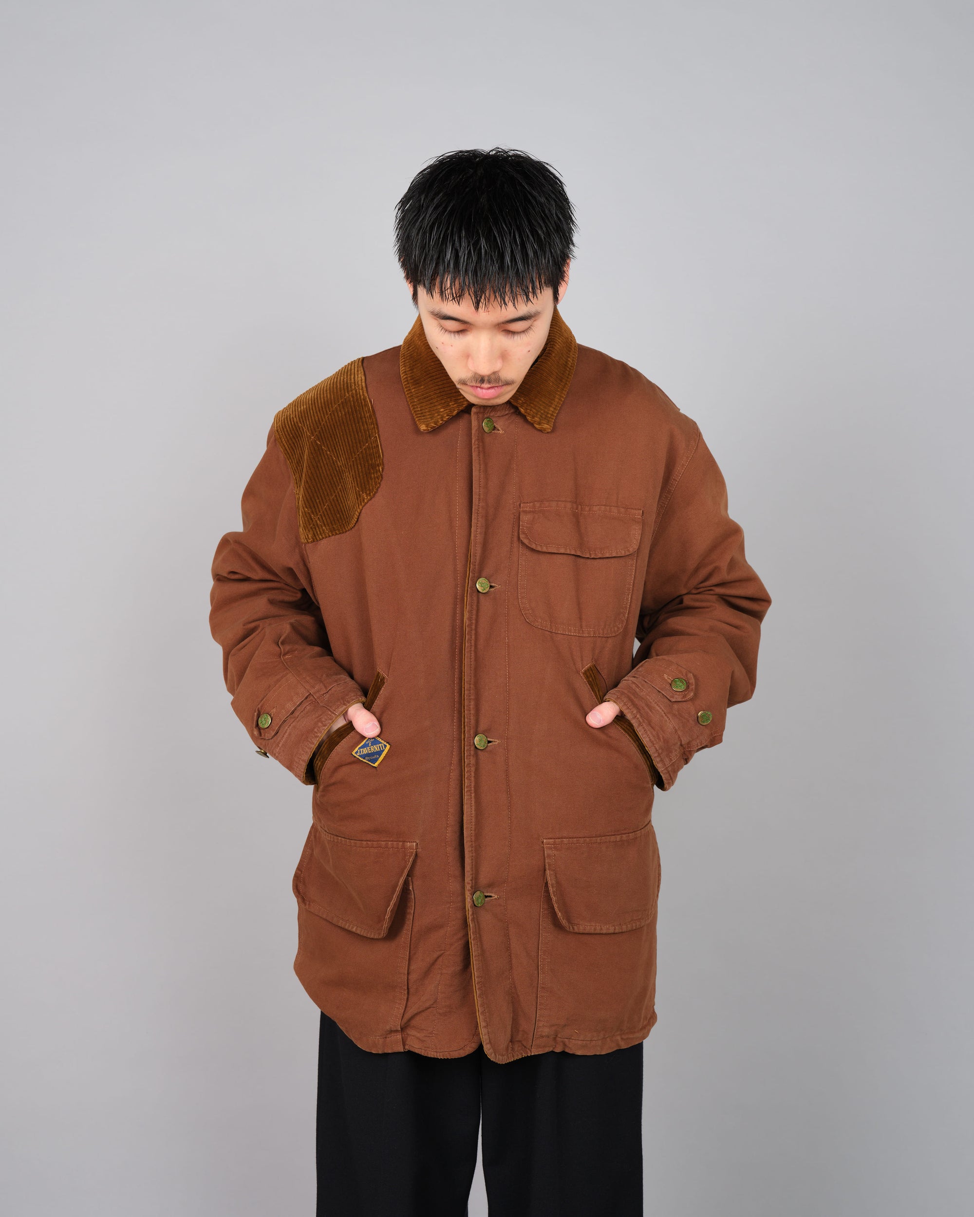 ［~80's］Old J.TAVERNITI Boa Lined Hunting Jacket Size.XL