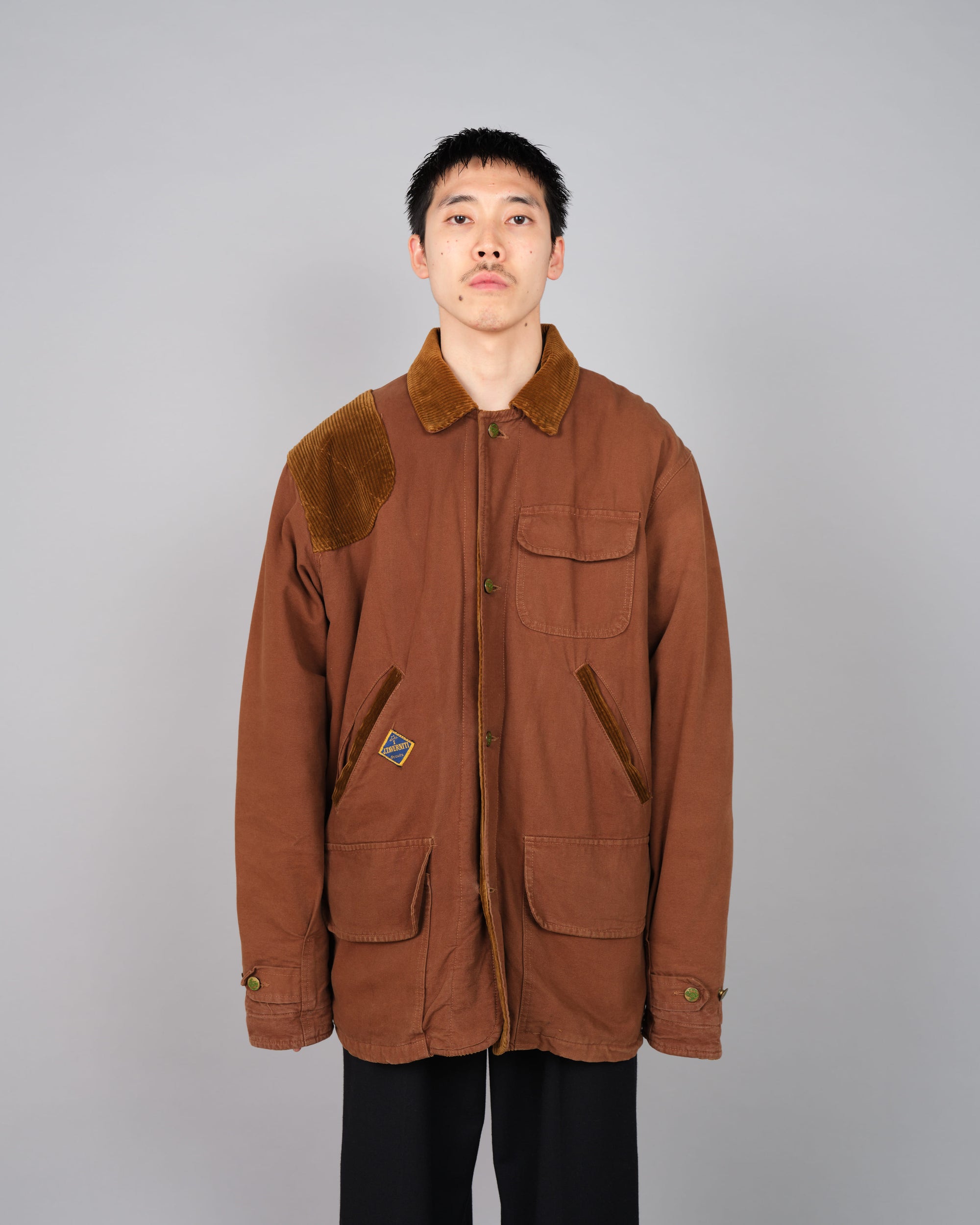 ［~80's］Old J.TAVERNITI Boa Lined Hunting Jacket Size.XL
