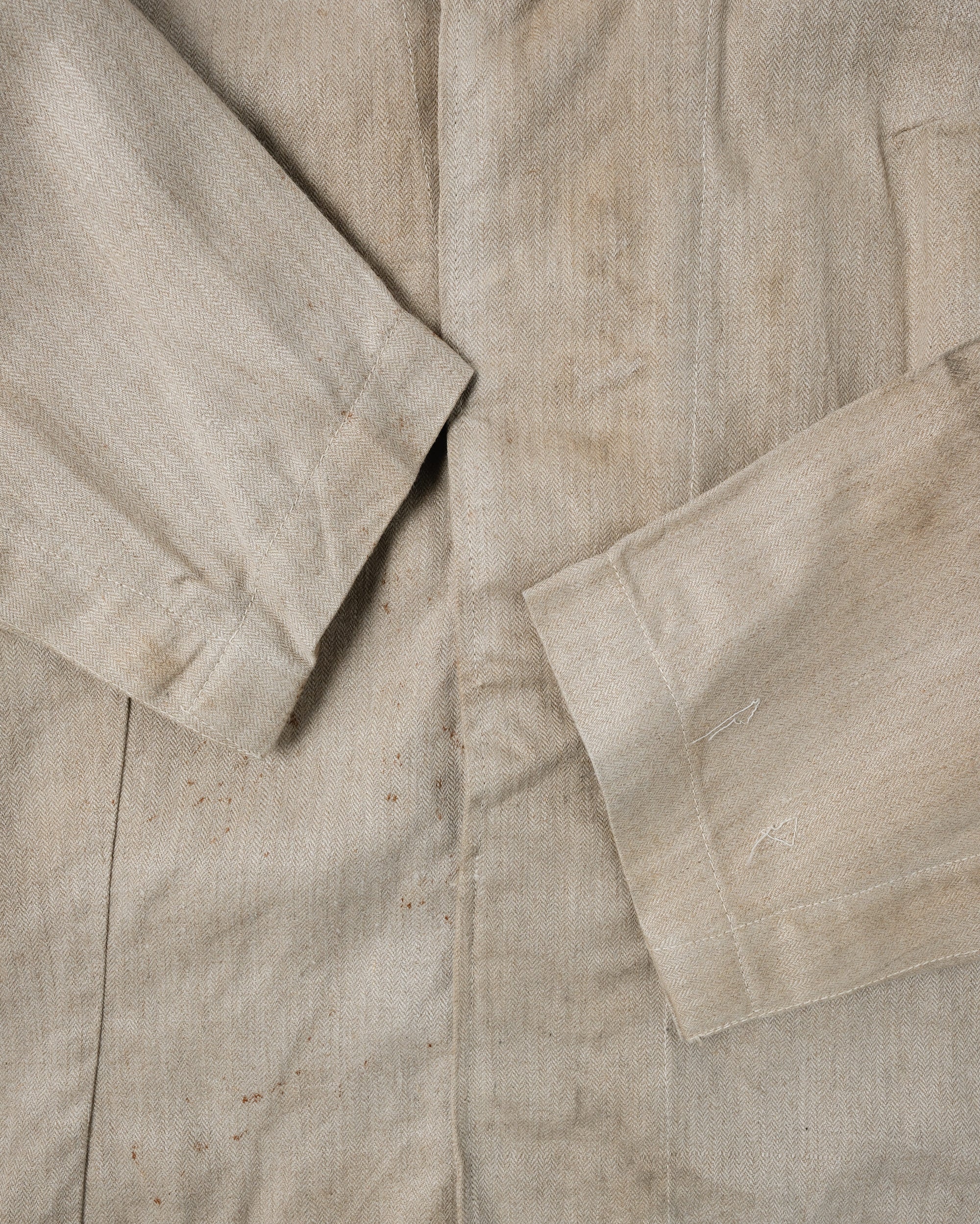 ［~40's］WWII German Air Force Drillich HBT Linen Work Jacket "Luftwaffe" "Dead Stock"