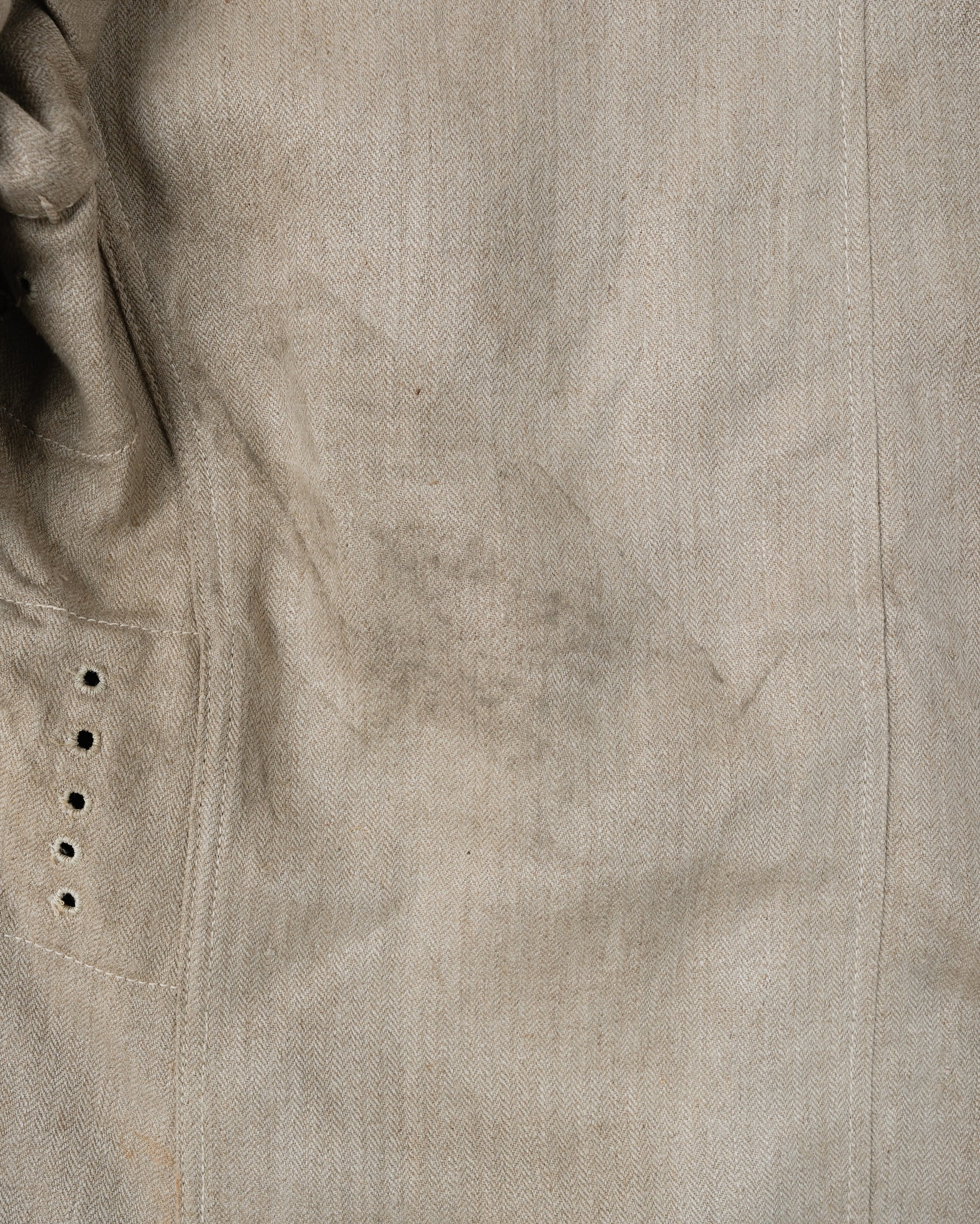 ［~40's］WWII German Air Force Drillich HBT Linen Work Jacket "Luftwaffe" "Dead Stock"