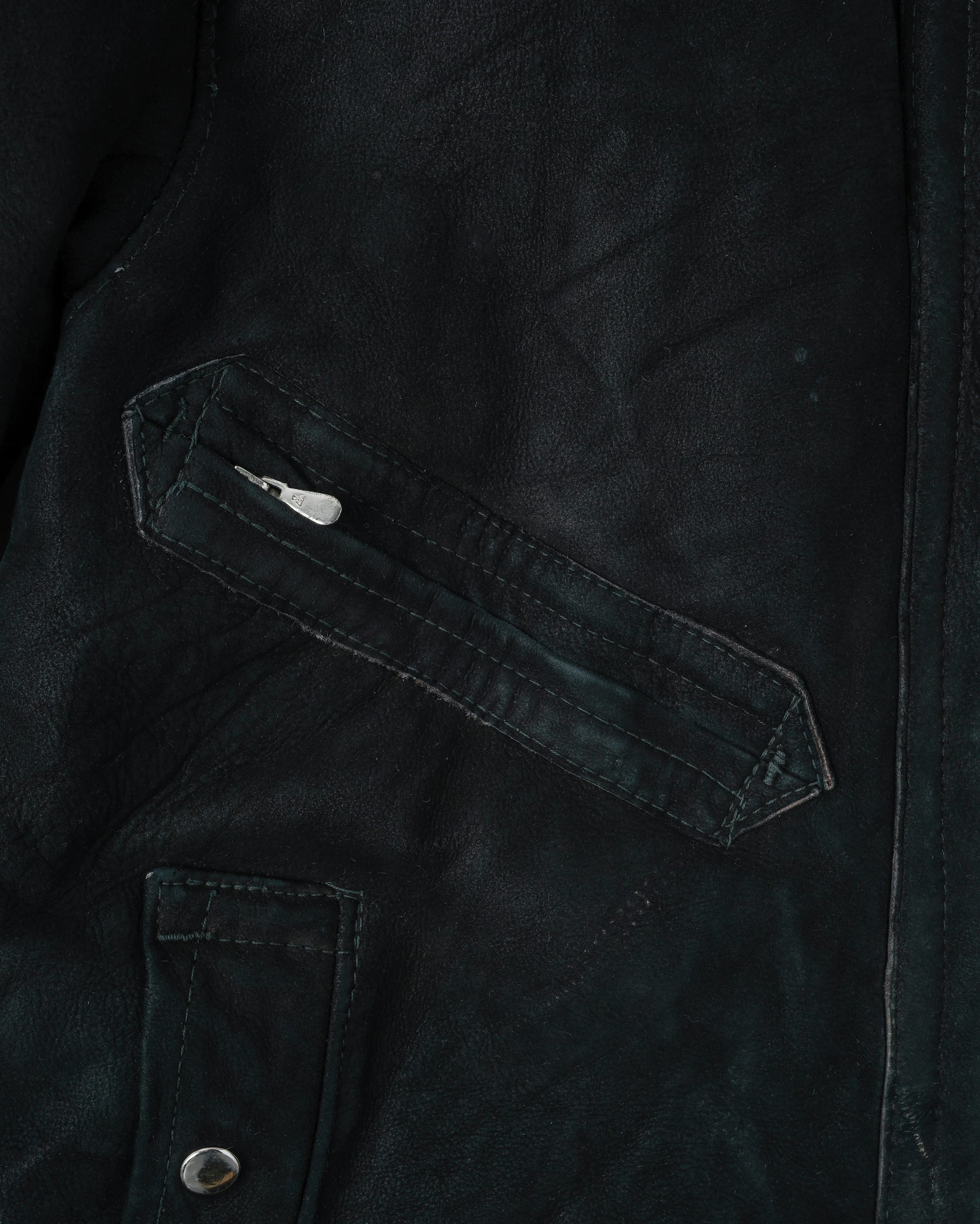 【~80's】Soviet Air Forces Sheepskin Fur Lined Winter Flight Jacket
