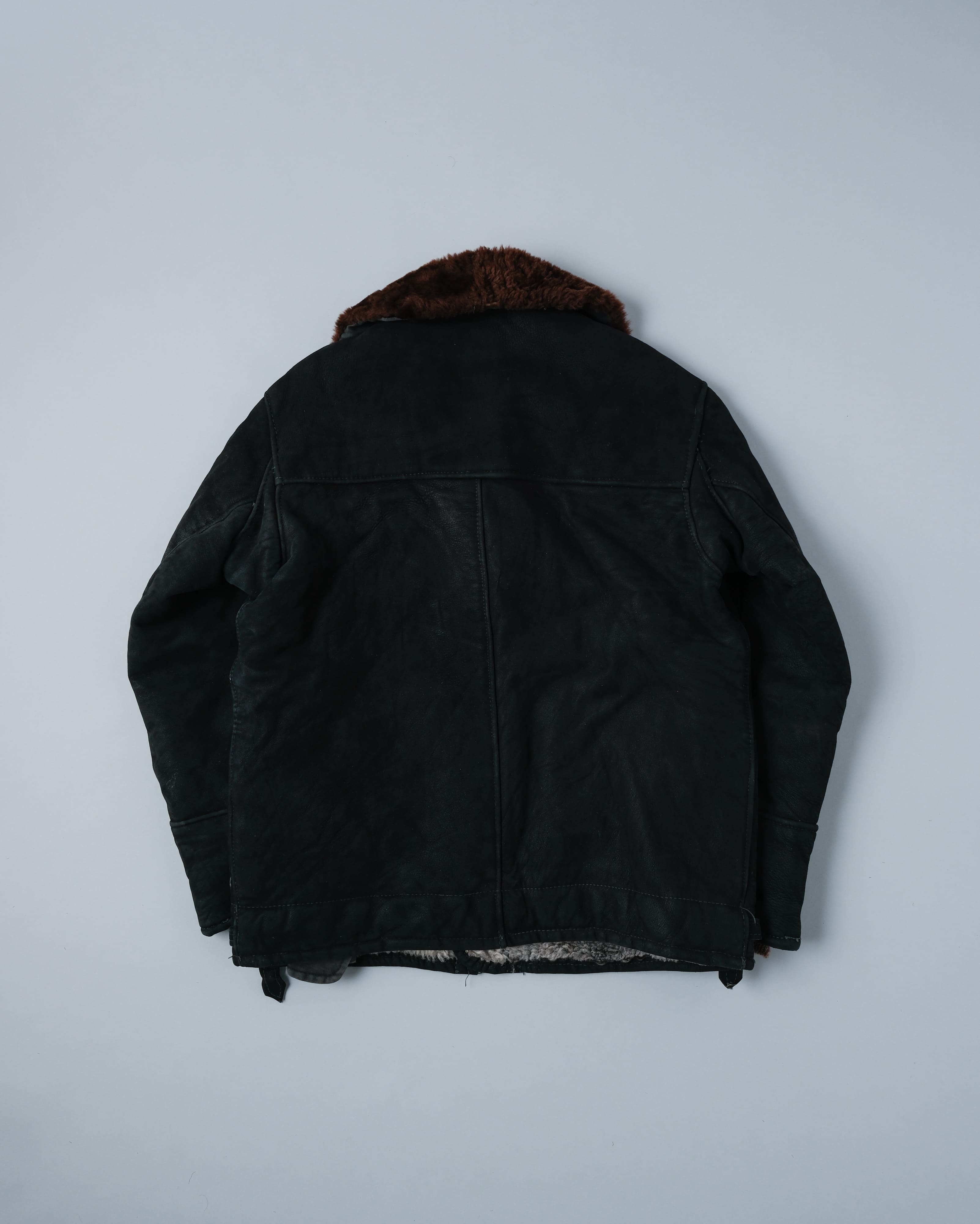 [~80's]Soviet Air Forces Sheepskin Fur Lined Winter Flight Jacket