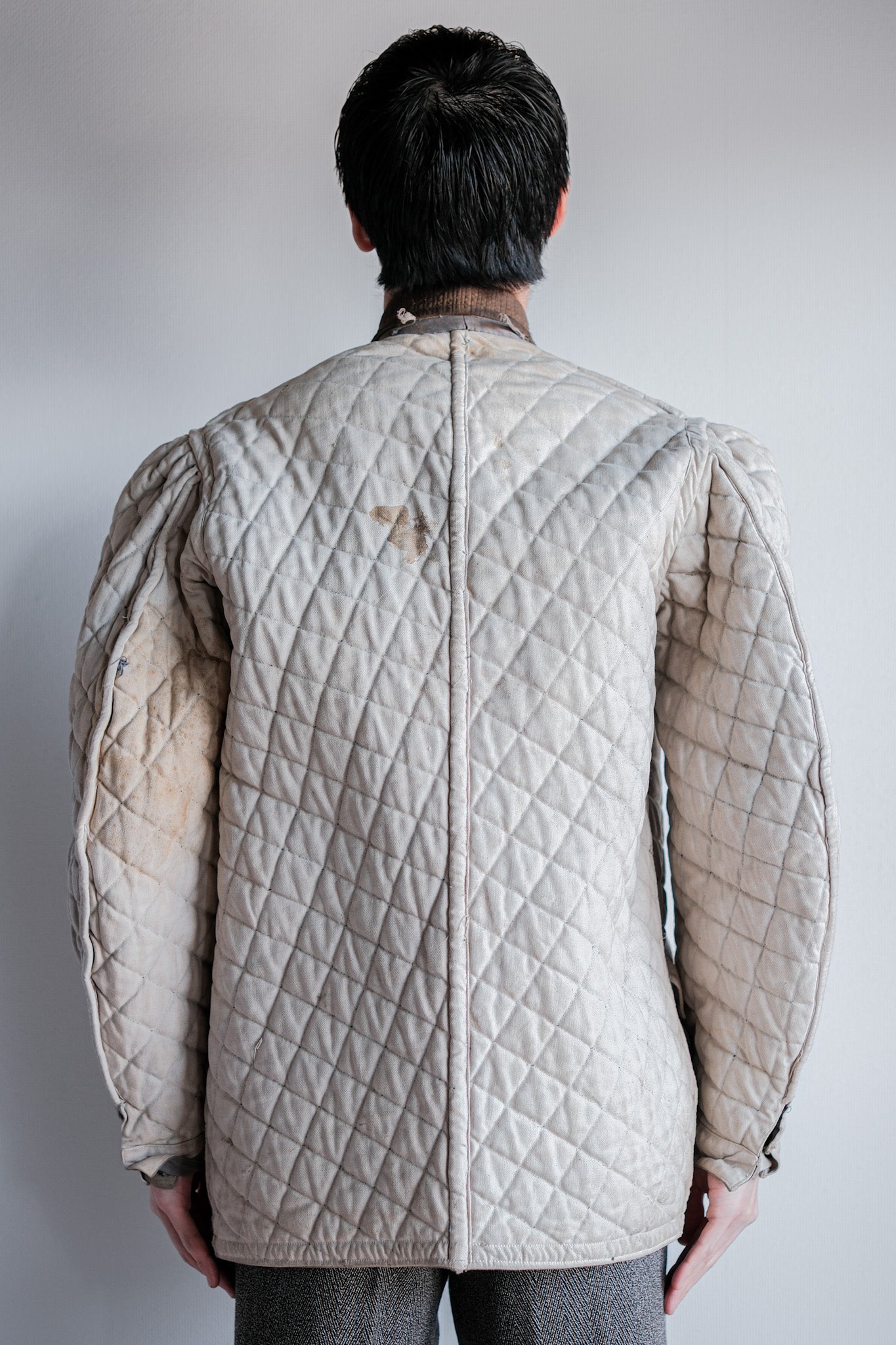 【~40's】WWⅡ German Army Gray-White Reversible Quilted Winter Parka "Modified" "Wehrmacht"