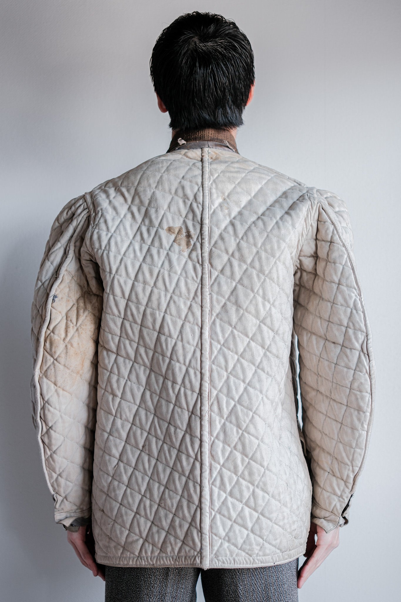 ［~40's］WWⅡ German Army Gray-White Reversible Quilted Winter Parka "Modified" "Wehrmacht"
