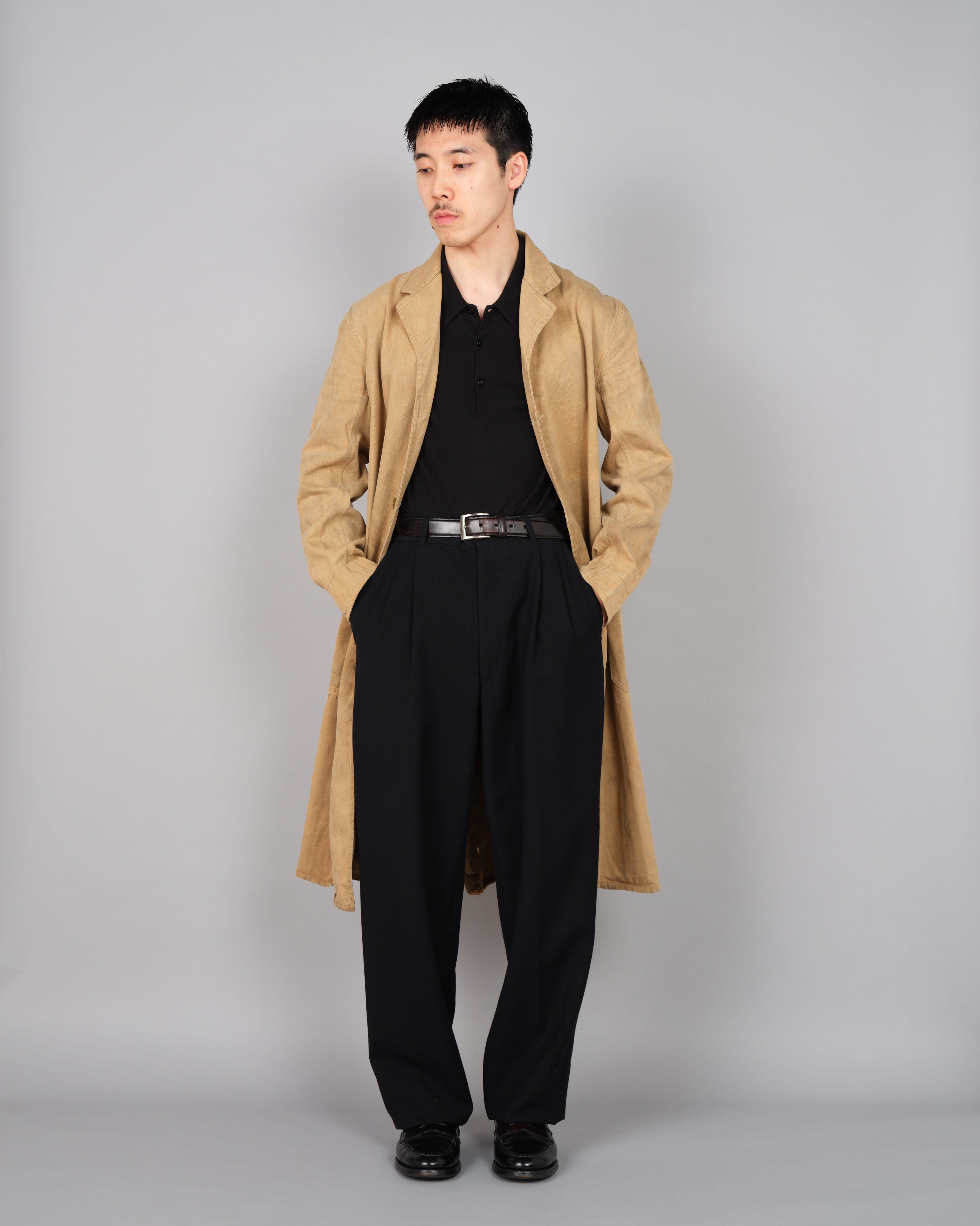 【~50's】British Vintage Khaki Cotton Drill Work Coat "CC41"