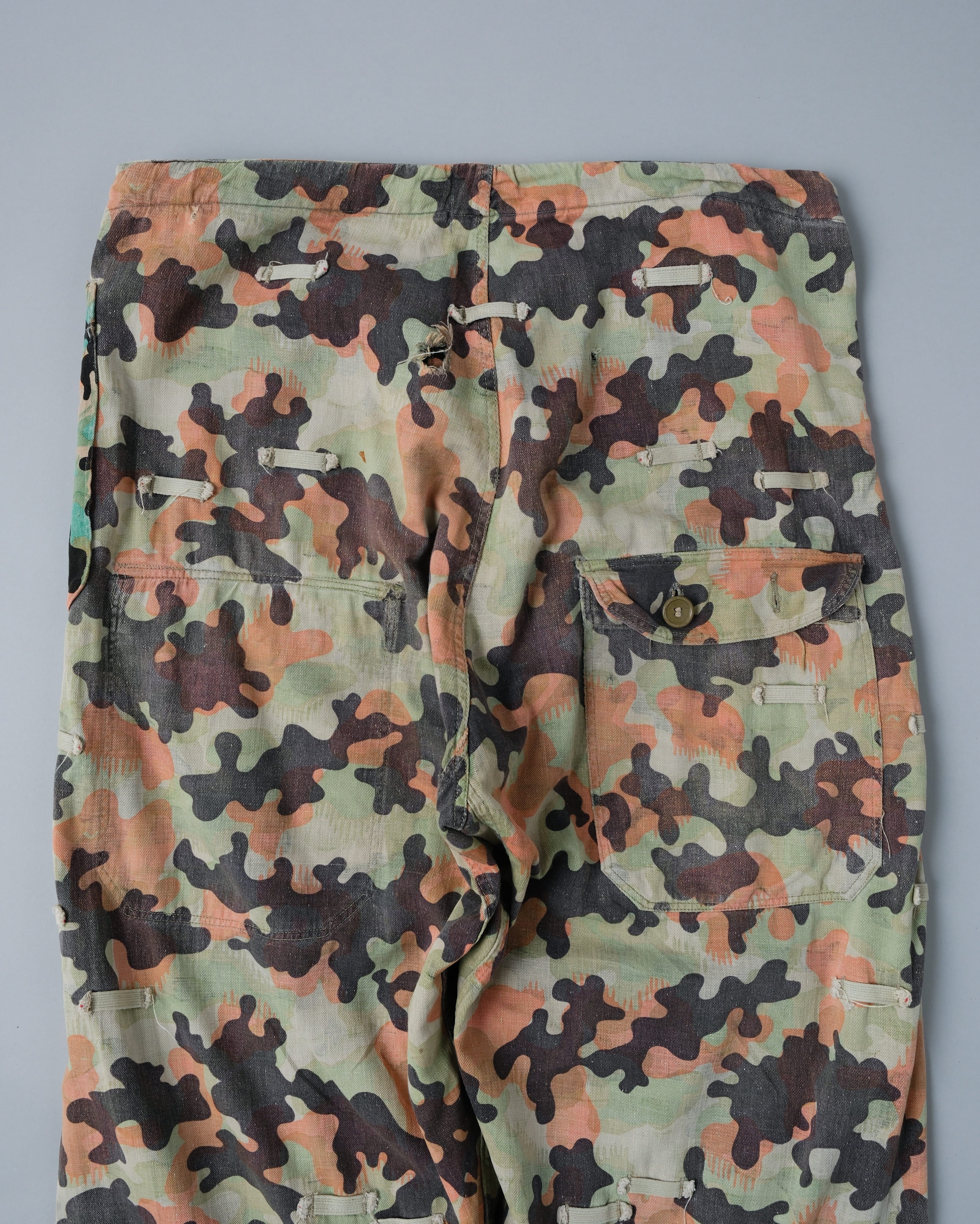 [~50's] Czechoslovakian Army Dubaky Camouflage Reversible Trousers "Modified"