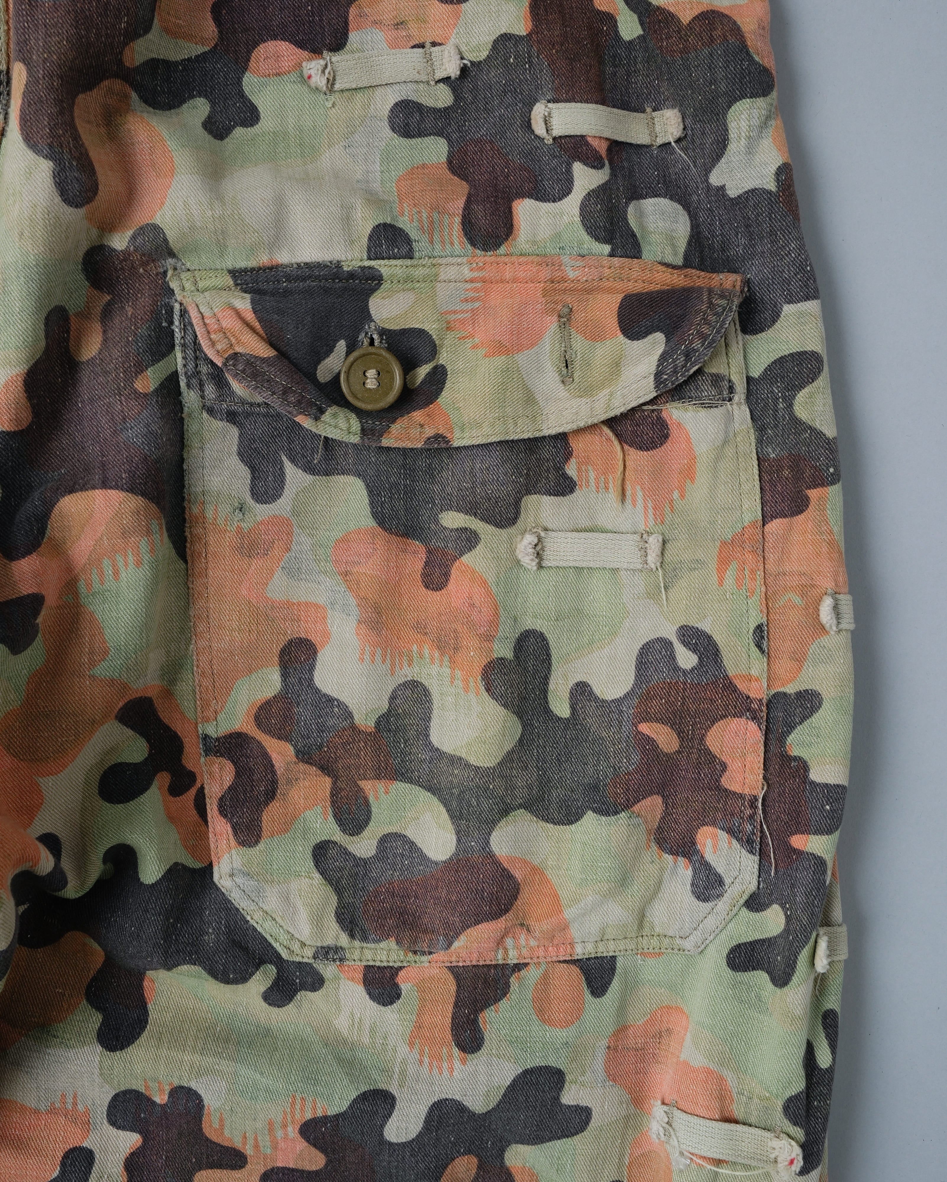 [~50's] Czechoslovakian Army Dubaky Camouflage Reversible Trousers "Modified"