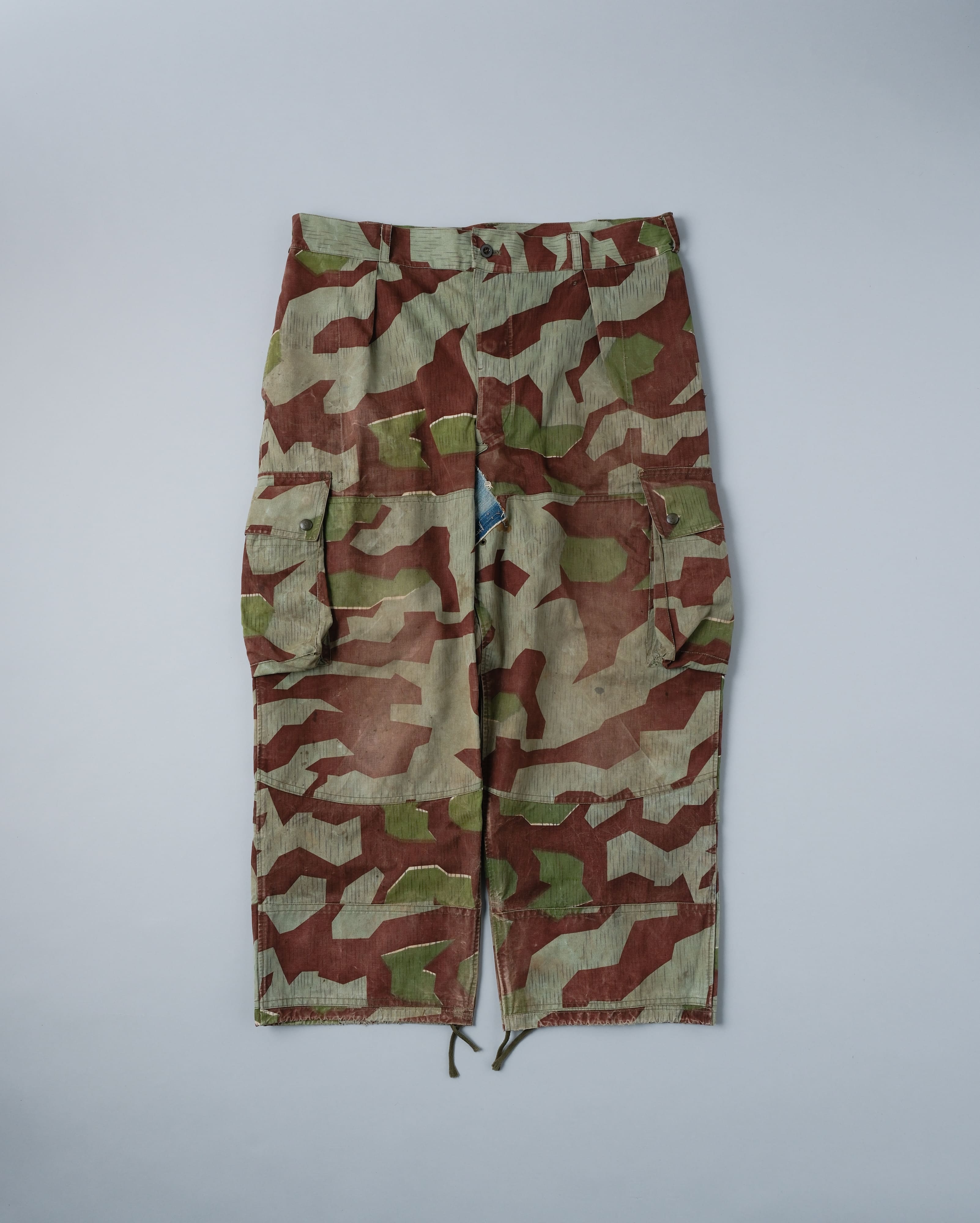 [~50's] German Army Splinter Camouflage Paratrooper Trousers Size.170-106 "Bundeswehr"