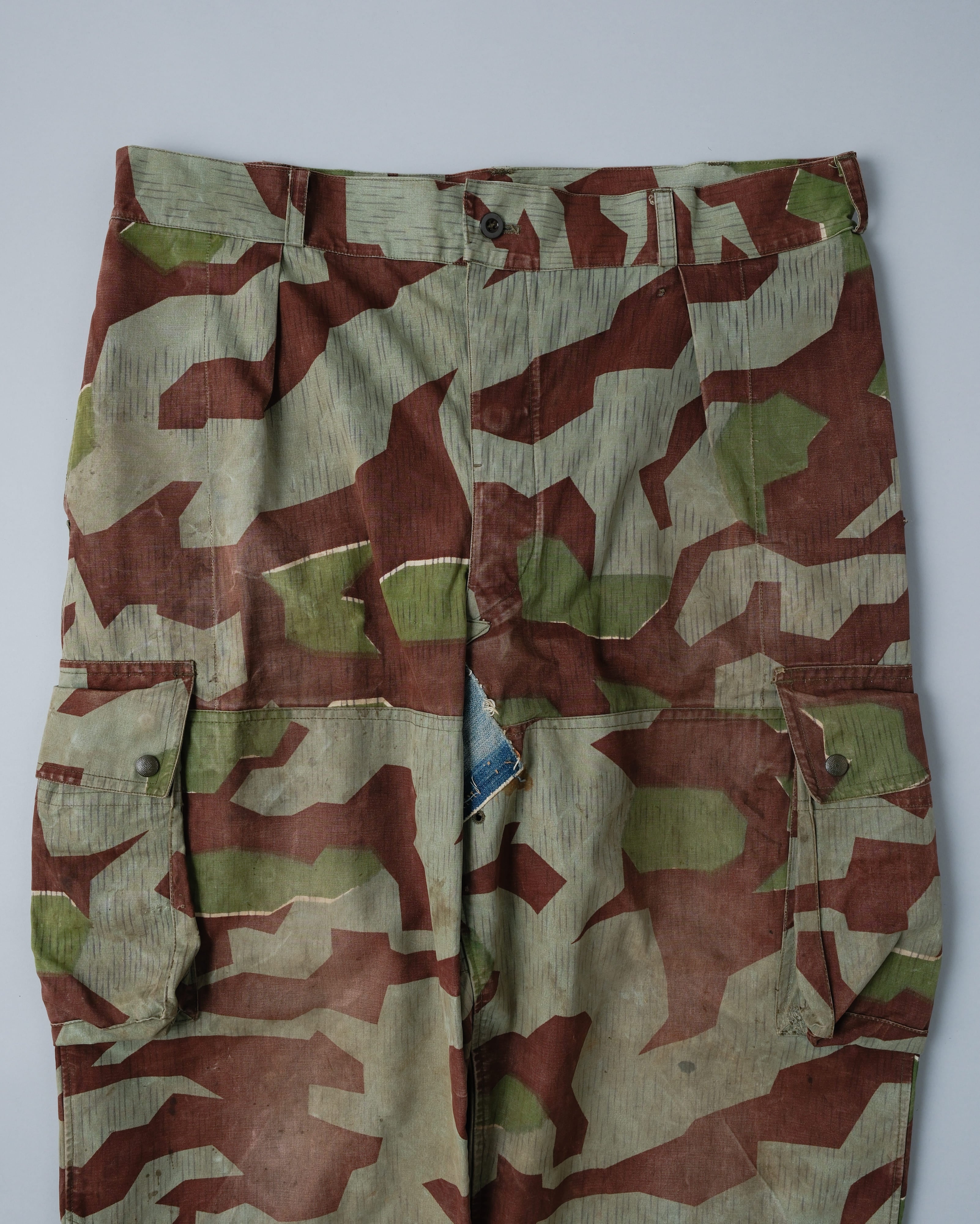 [~50's] German Army Splinter Camouflage Paratrooper Trousers Size.170-106 "Bundeswehr"