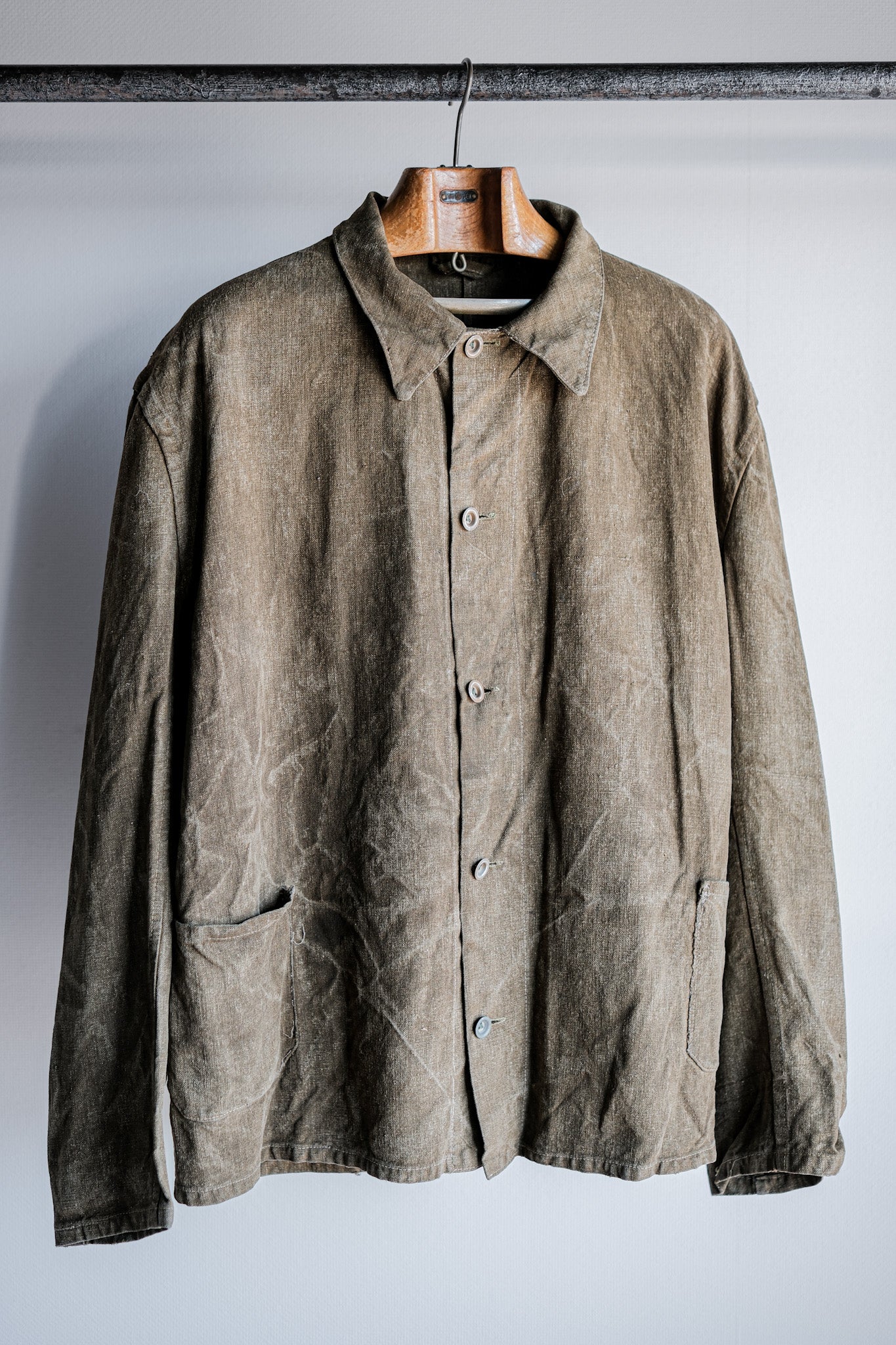 [~ 40's] WWⅡ German Army Linen Work Jacket "Wehrmacht"