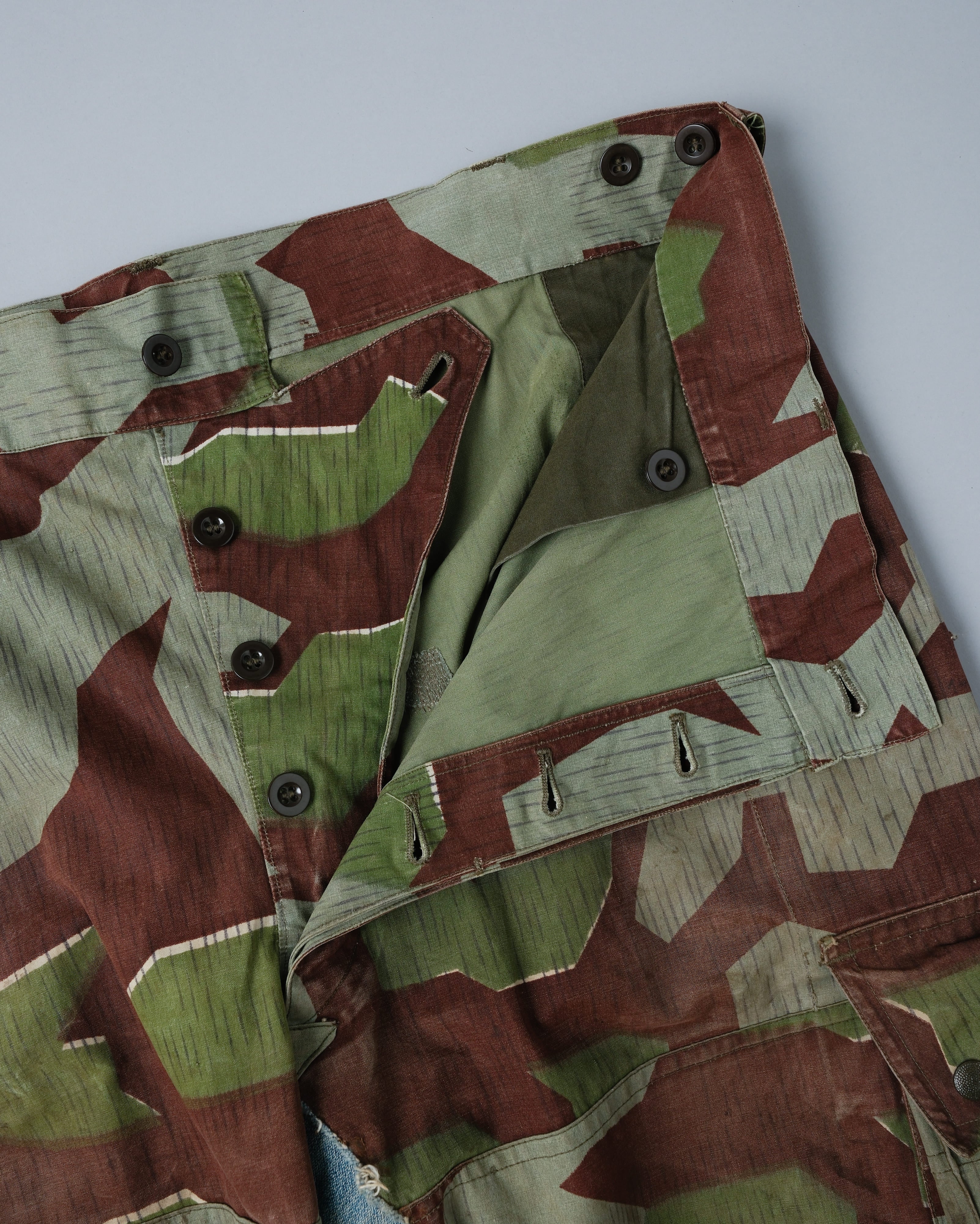 [~50's] German Army Splinter Camouflage Paratrooper Trousers Size.170-106 "Bundeswehr"