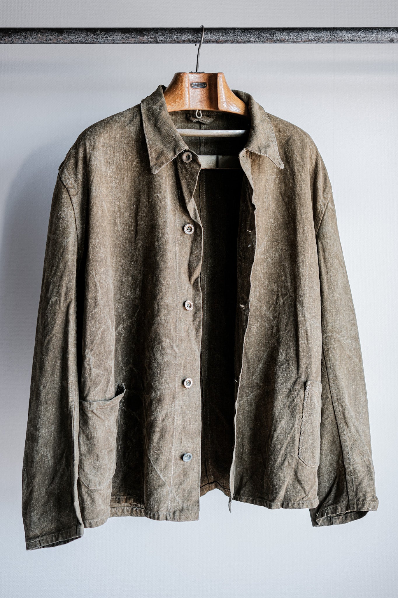 [~ 40's] WWⅡ German Army Linen Work Jacket "Wehrmacht"