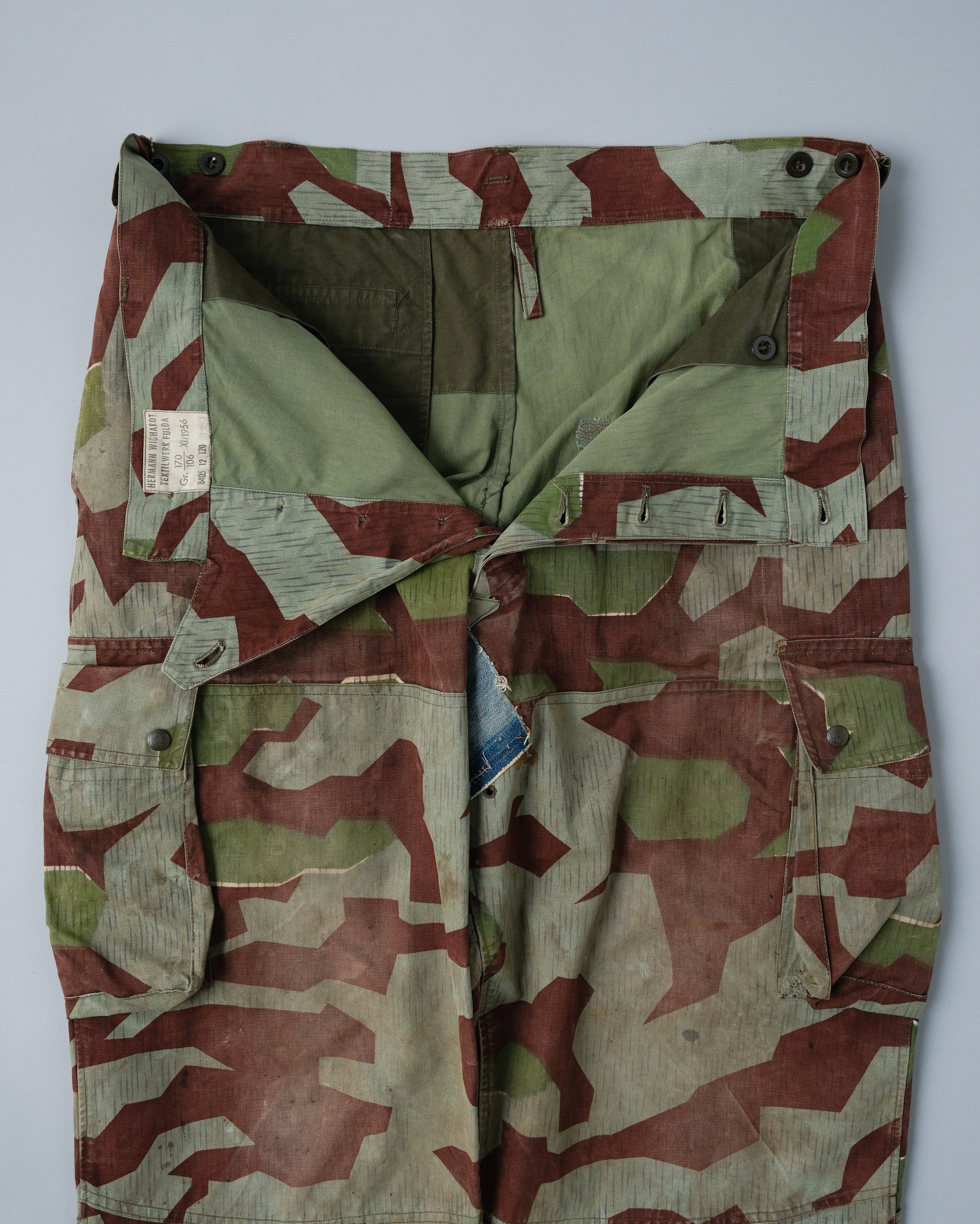 ［~50's］German Army Splinter Camouflage Paratrooper Trousers Size.170-106 "Bundeswehr"