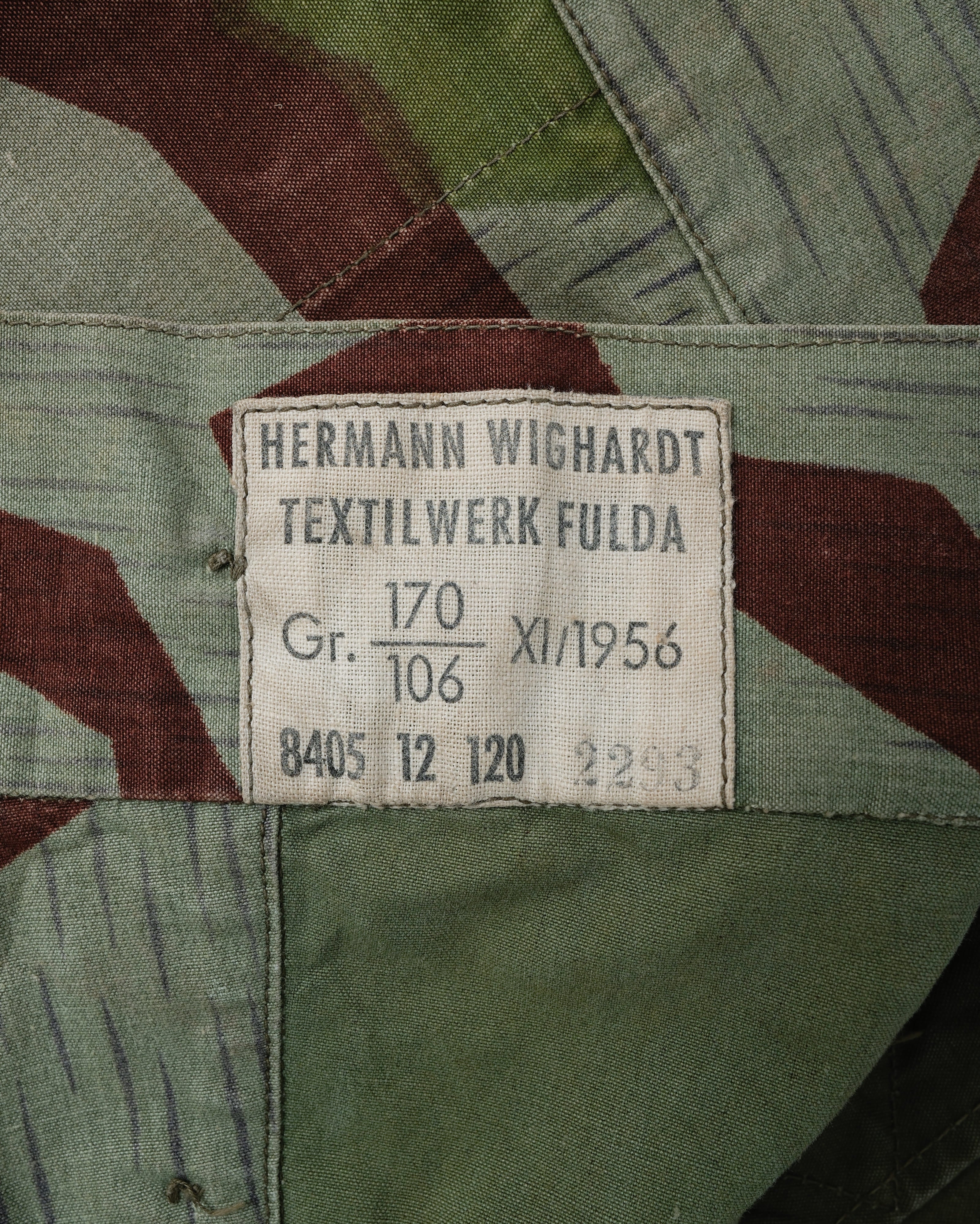 [~50's] German Army Splinter Camouflage Paratrooper Trousers Size.170-106 "Bundeswehr"