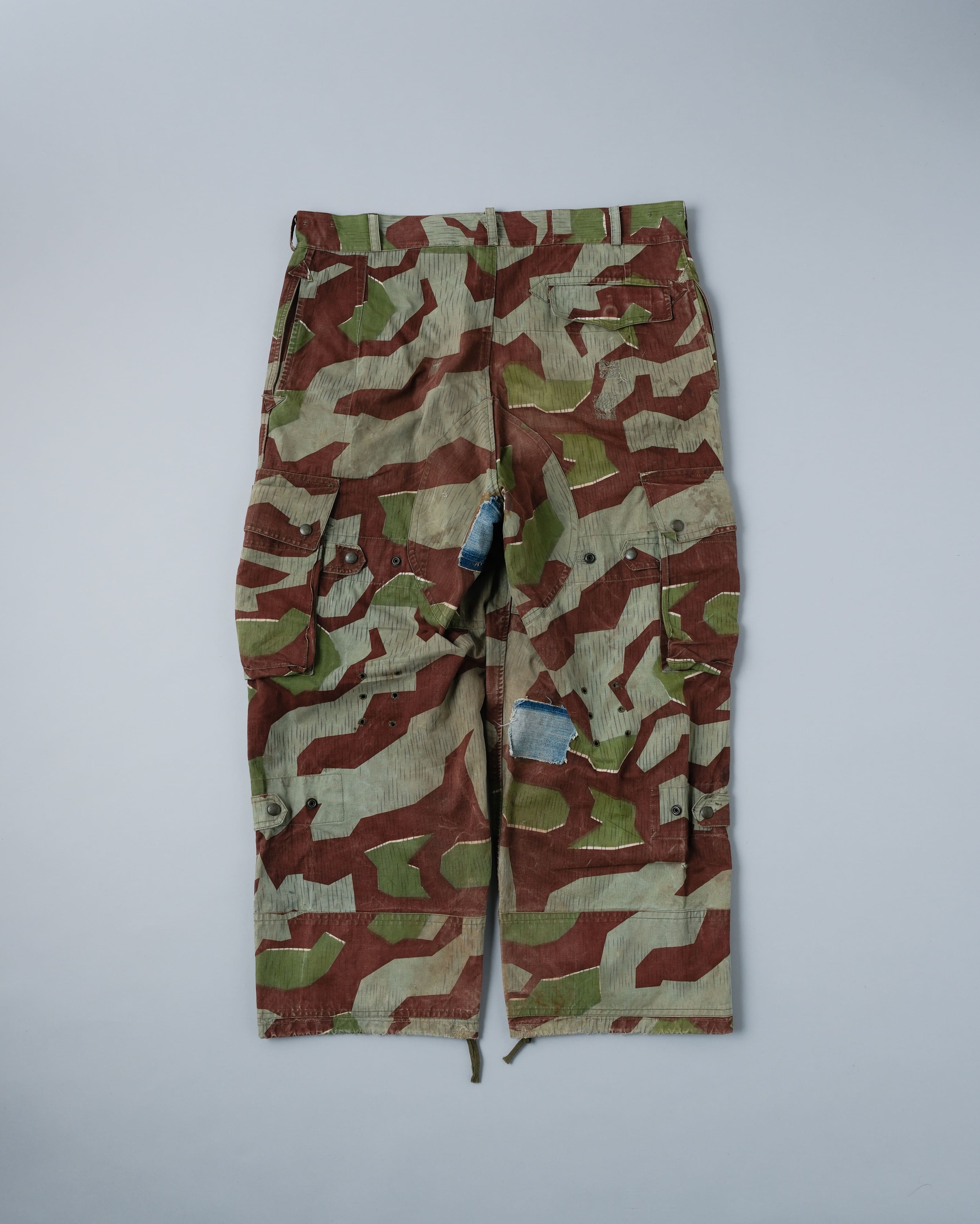 [~50's] German Army Splinter Camouflage Paratrooper Trousers Size.170-106 "Bundeswehr"