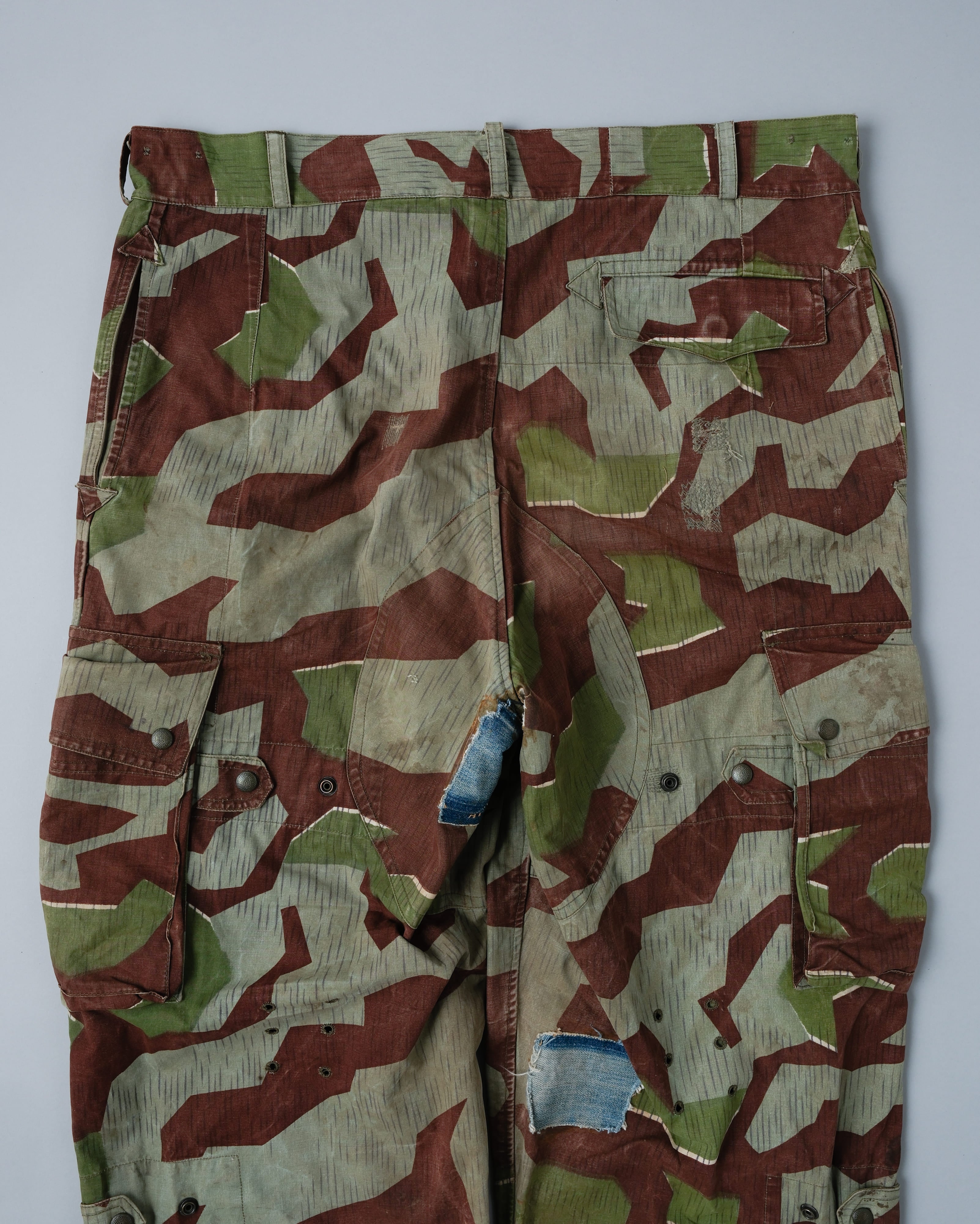 [~50's] German Army Splinter Camouflage Paratrooper Trousers Size.170-106 "Bundeswehr"