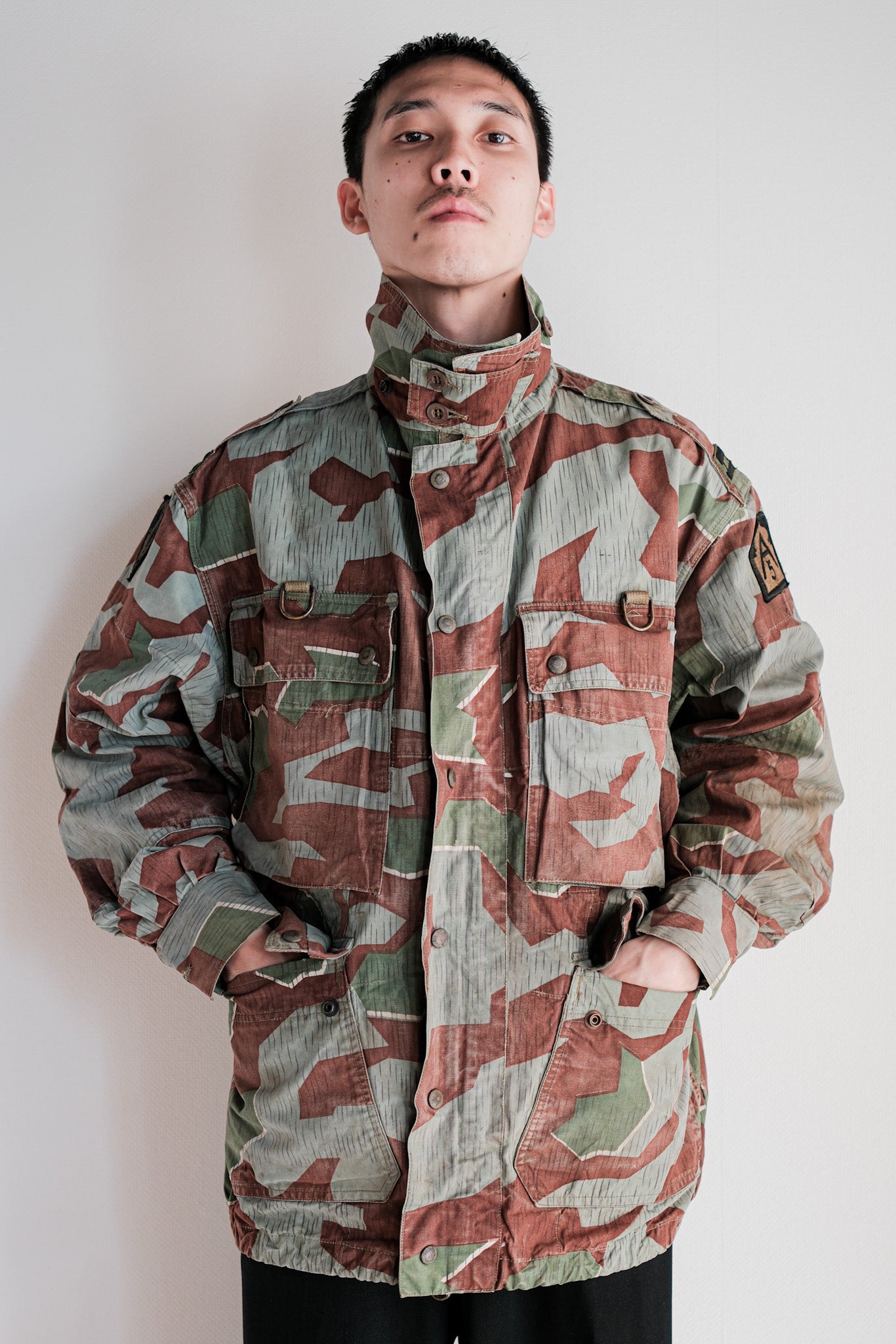 [~ 50's] Armée allemande Splinter Camouflage Camouflage Paratrooper Jacket