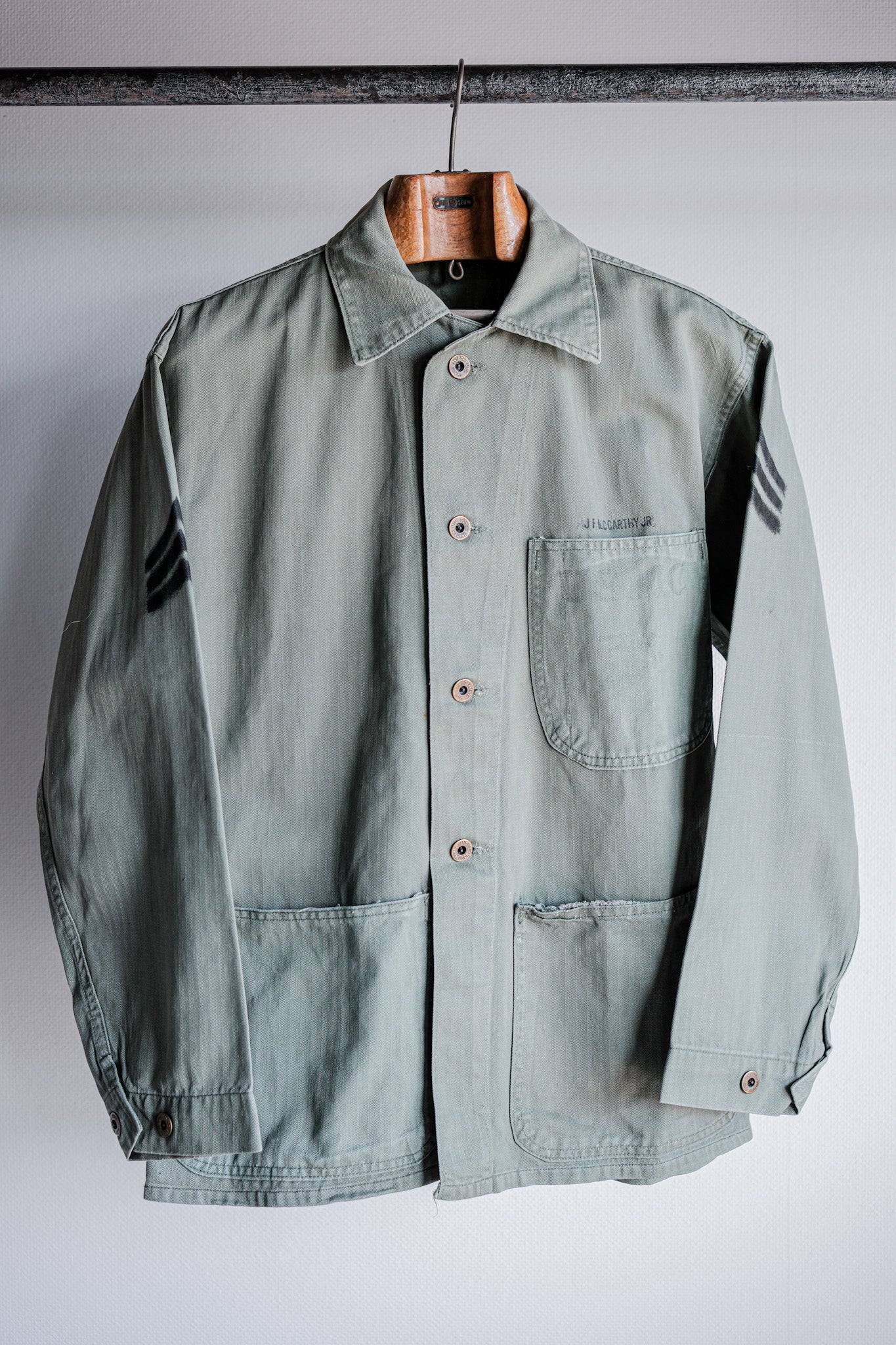 [~ 40's] สหรัฐอเมริกา P-47 HBT Utility Jacket Size.34