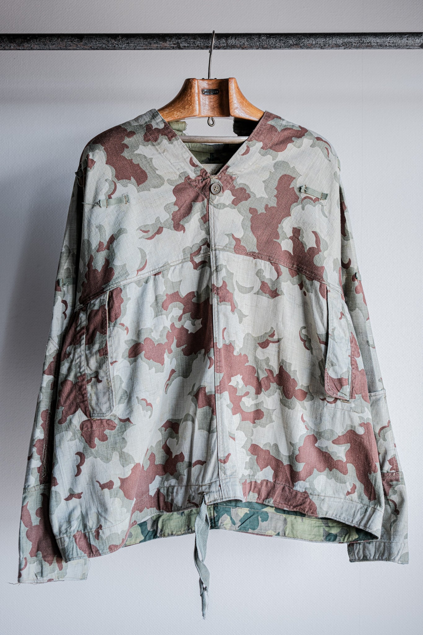 【~50's】Czechoslovakian Army Clouds Camouflage Reversible Smock