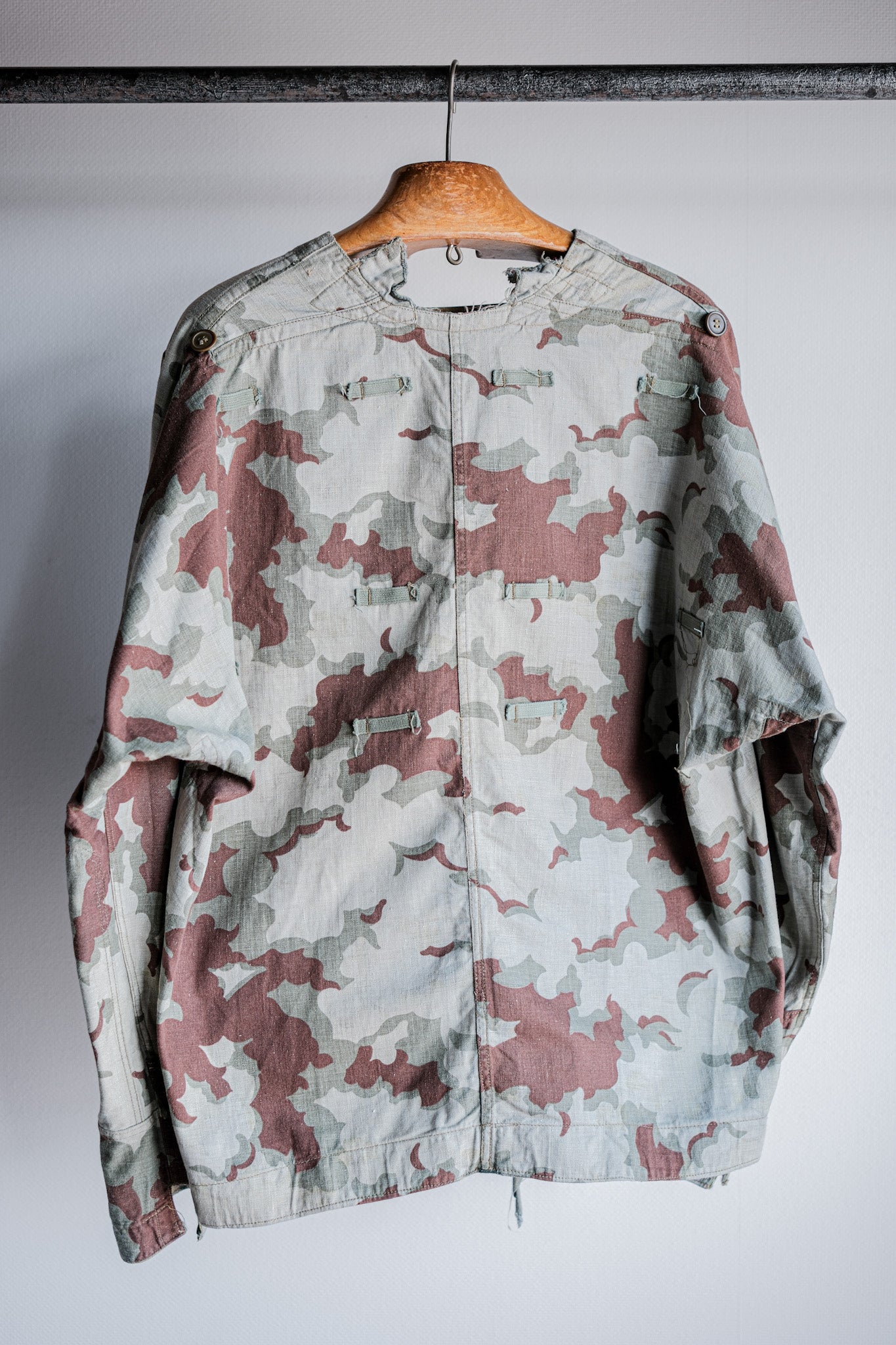 【~50's】Czechoslovakian Army Clouds Camouflage Reversible Smock